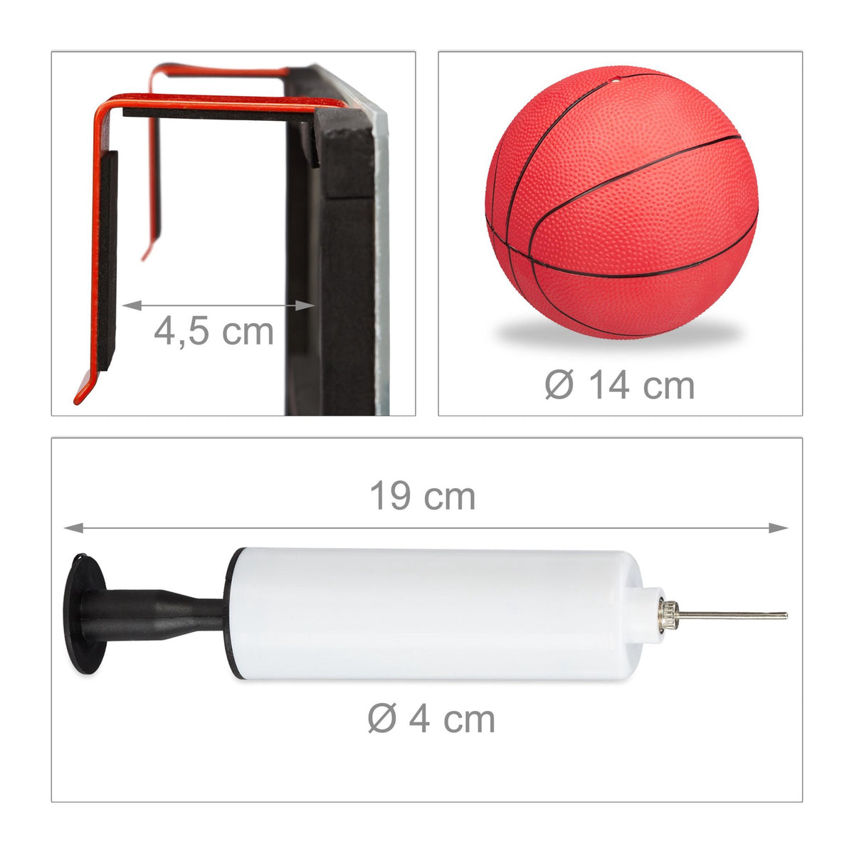 Indoor basketball hoop