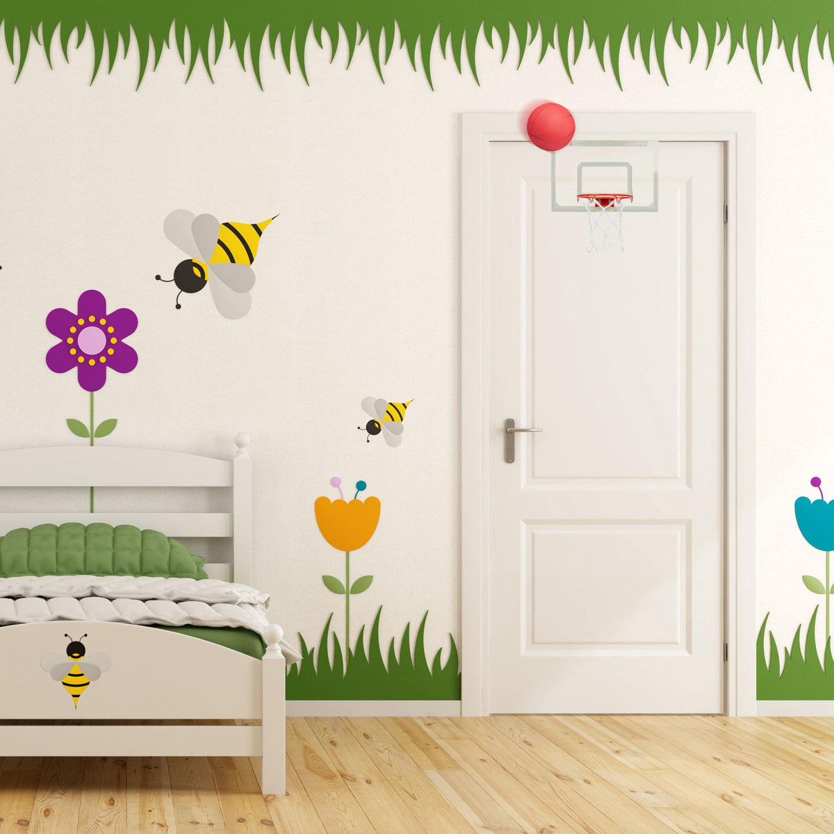 Indoor basketball hoop