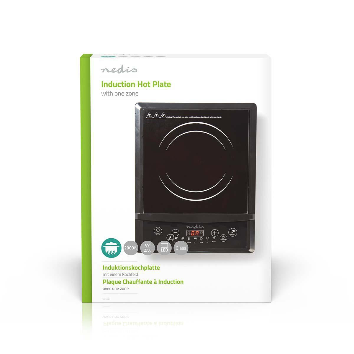 Induction plate | Cooking zones: 1 | 2000 W | Overheat Protection | Black | Timer | Turbo action | Child lock | LCD screen