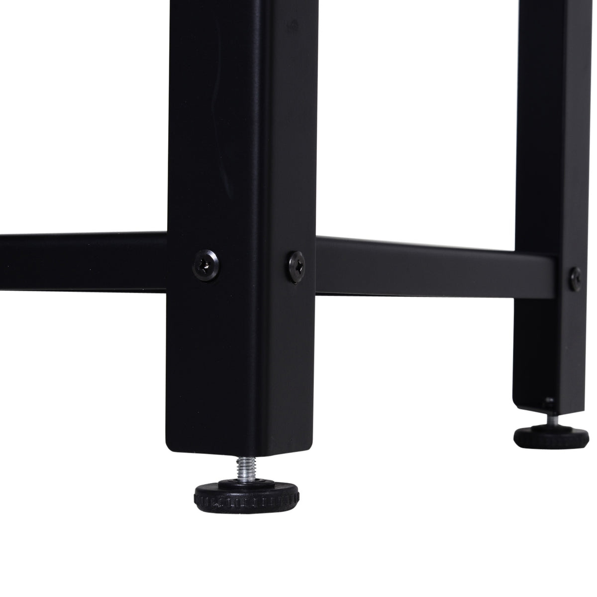 Industrial Style Console Table Sideboard Side Table With Grid Shelf Metal 101 X 35 X 80 Cm