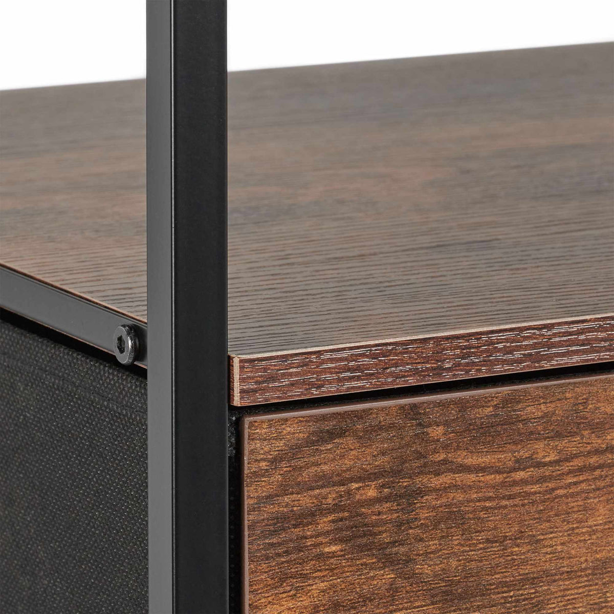 Industrial Style Night Stand with Drawer