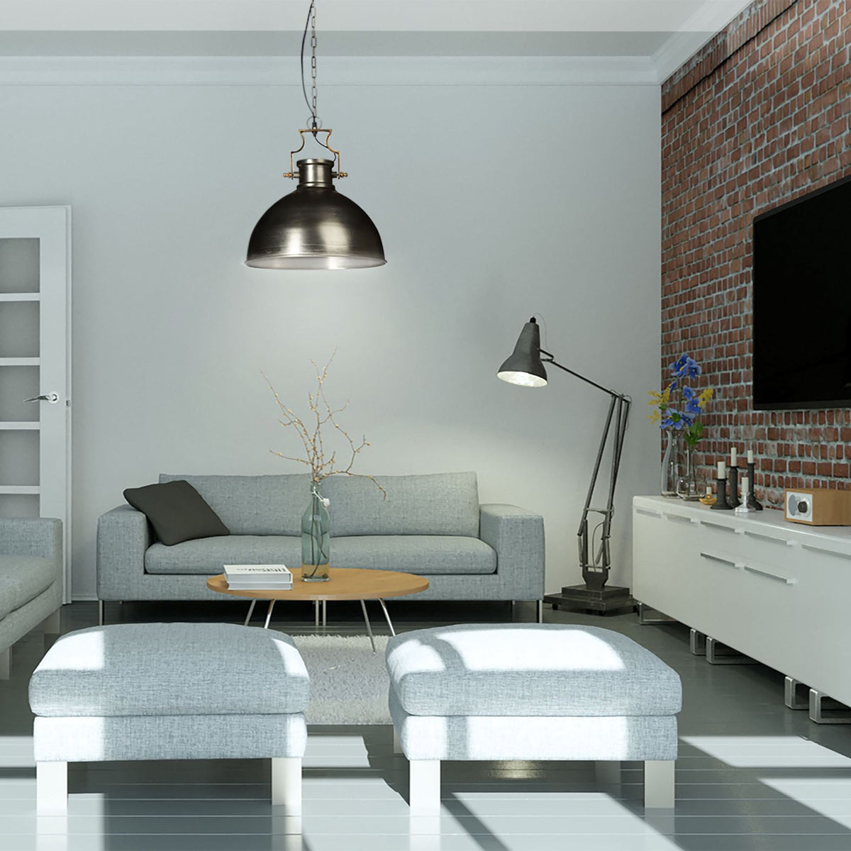 Industrial style pendant lamp