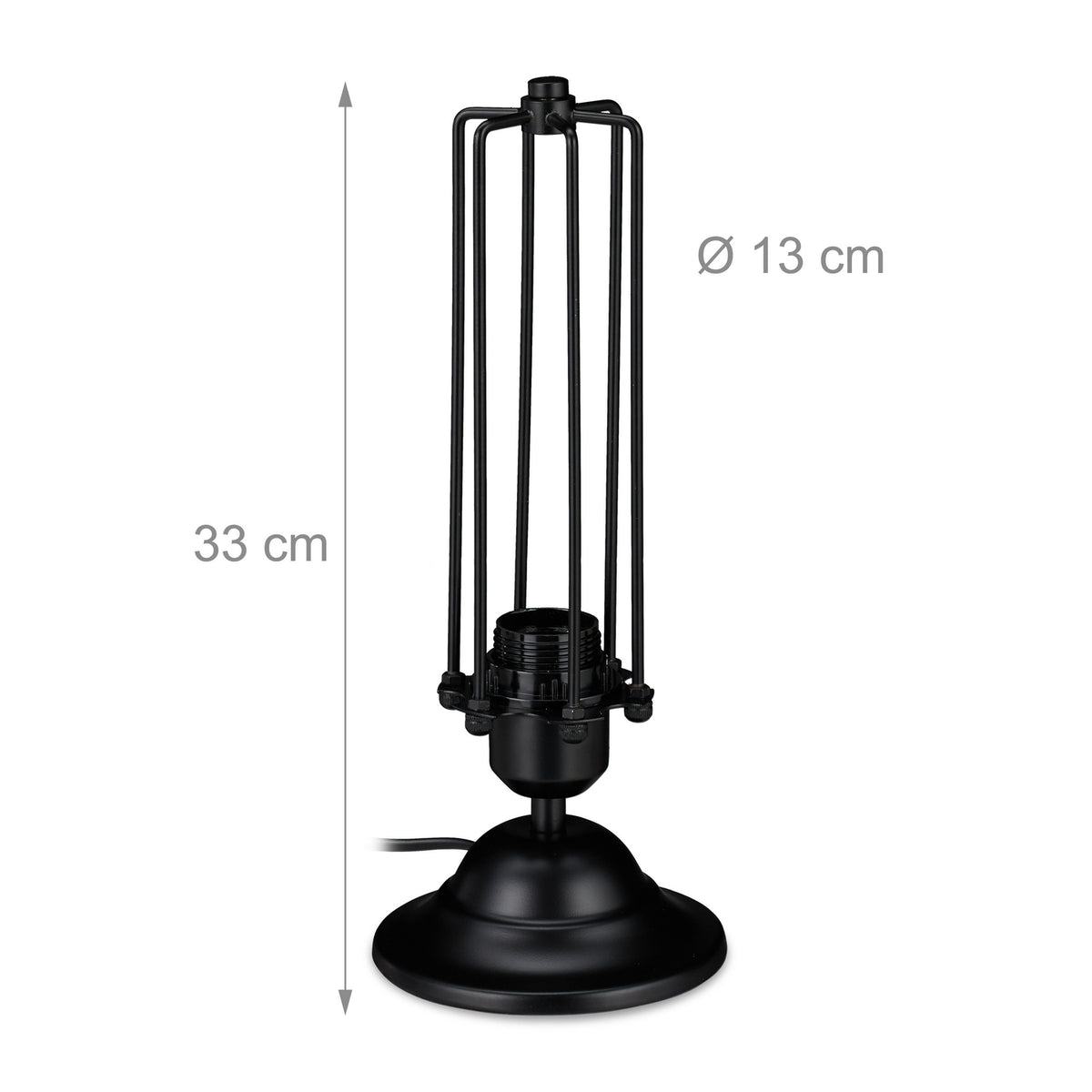 Industrial style table lamp