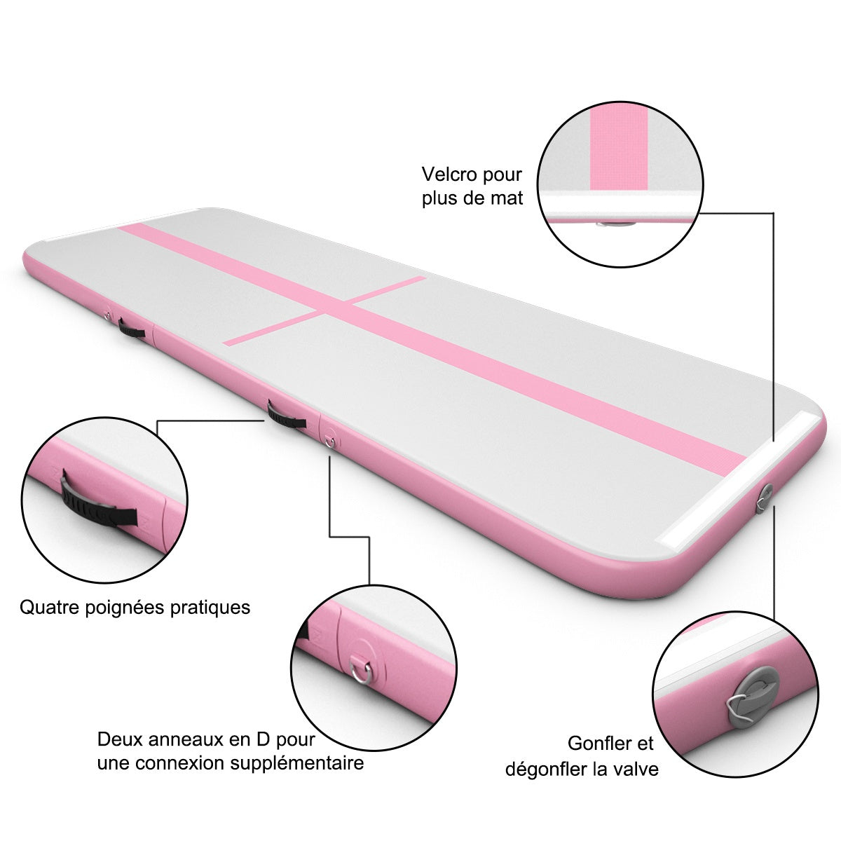 Inflatable Air Track Mat 300x100x10 cm, Pump Included