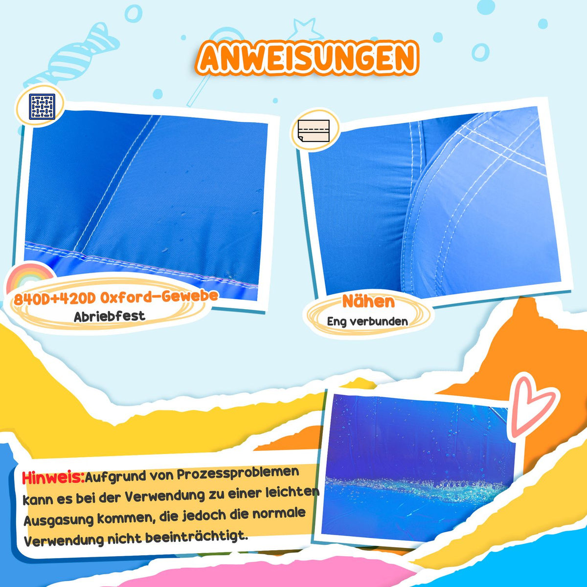 Inflatable Bouncy Castle For 4 Kids Water Bouncy Castle With Blower, Slide, Pool, Climbing Wall, Trampoline, For 3-8 Years
