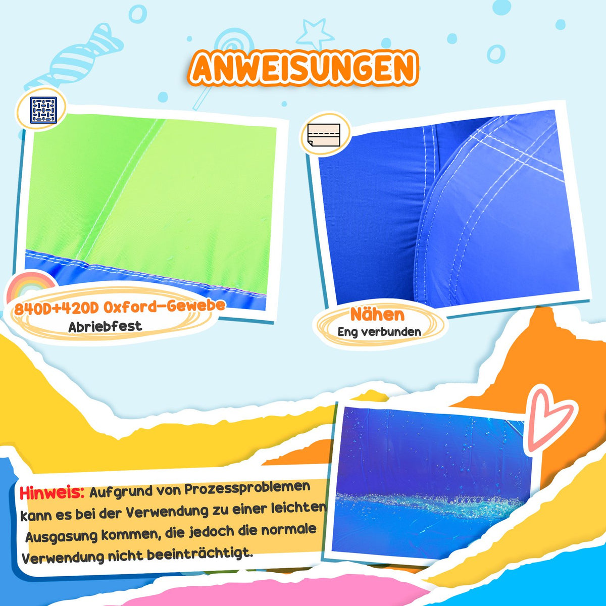 Inflatable Bouncy Castle Water Park With Blower Bouncy Castle With Water Slide Basketball Hoop Inflatable Water Play Center For Ages 3 And Up Trampoline