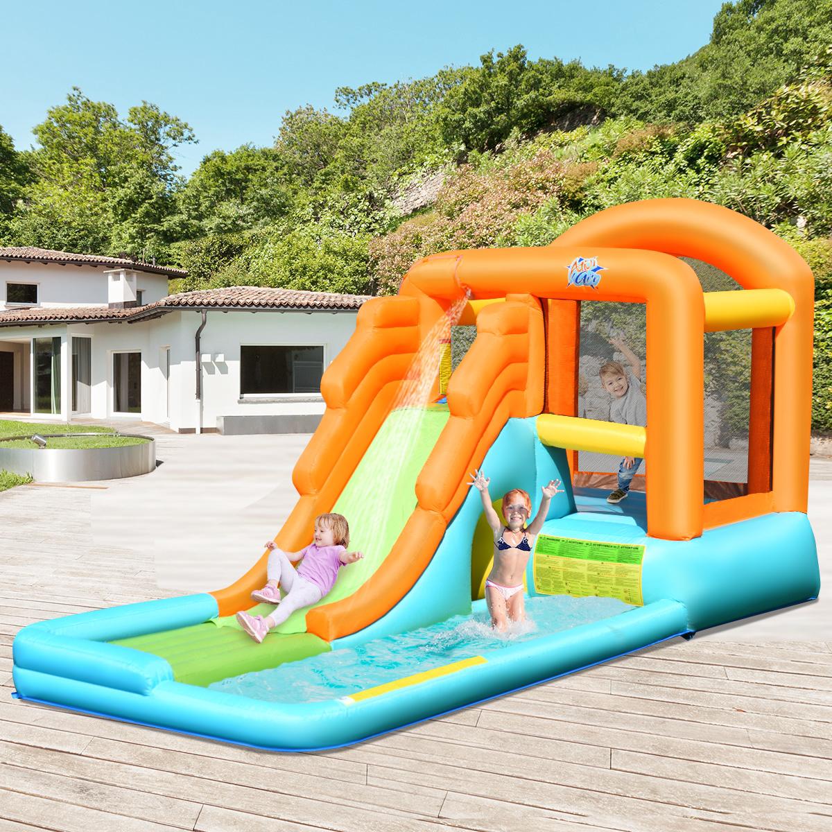 Inflatable Bouncy Castle With Slide and Pool, 490 cm