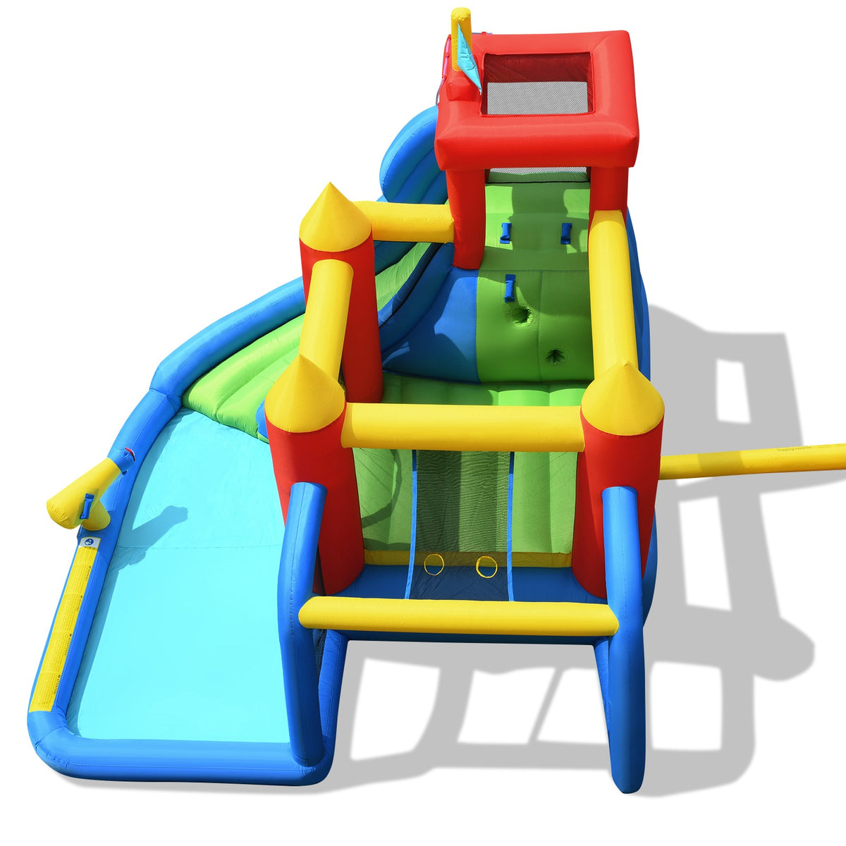 Inflatable Bouncy Castle with Slide, Pool, 450W Blower