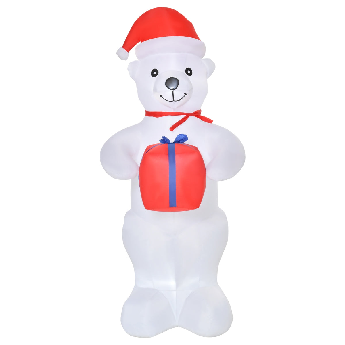 Inflatable Christmas Polar Bear 1.8 M Decorations Lighting Christmas Garden Animal Figures Party Polyester 86 X 85 X 180 Cm