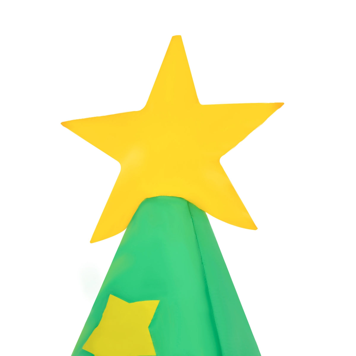 Inflatable Christmas Tree With Santa Claus Snowman And Gift Box 210 Cm Led Self-Inflating Polyester Green 144 X 125 X 210 Cm