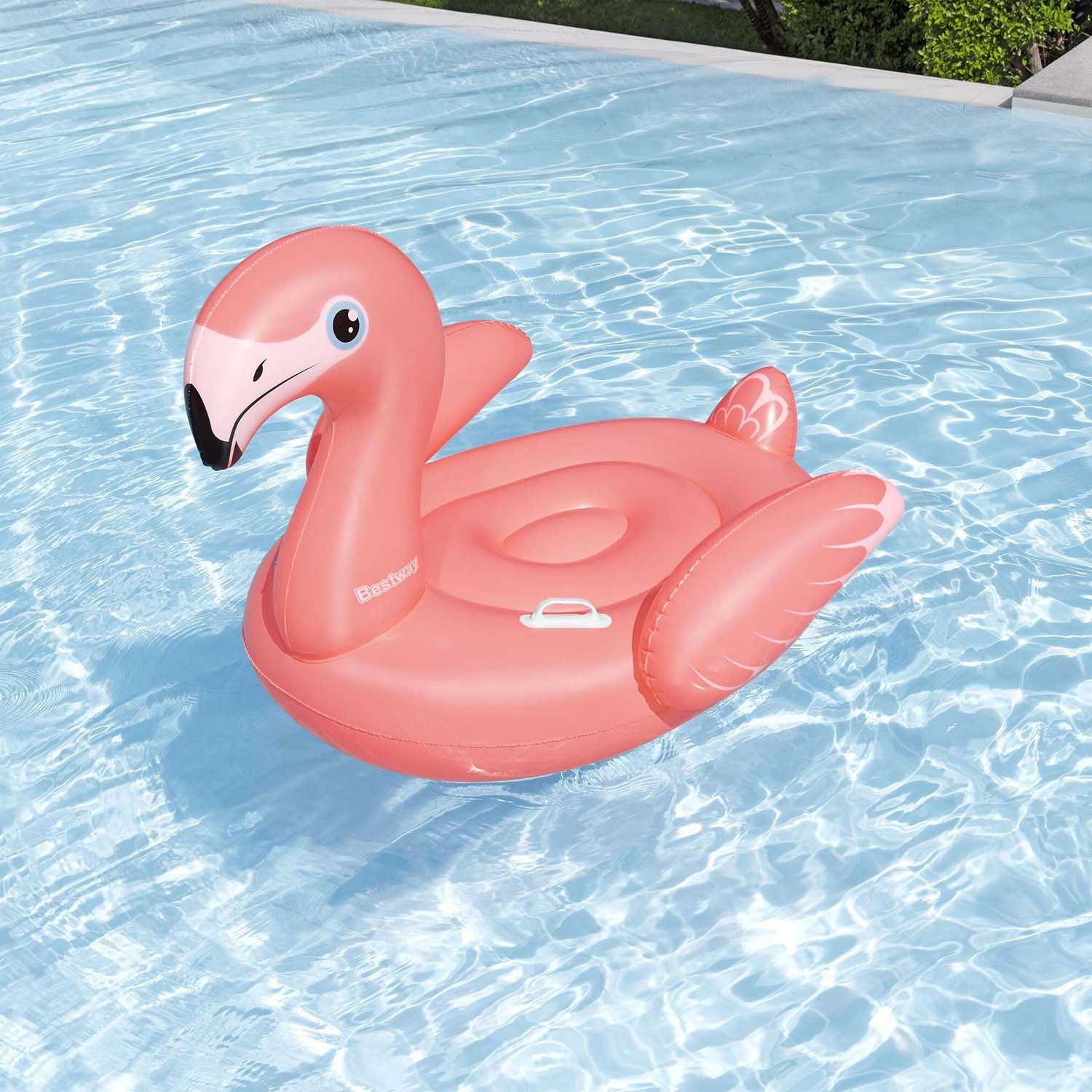 Inflatable Flamingo Pool Float, 138 x 107 cm, Kids 3+
