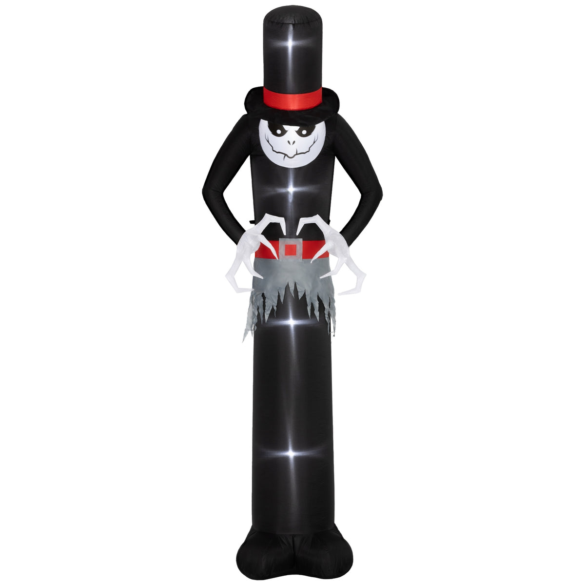 Inflatable Halloween Ghost with Hat, 5 LED Lights, 306cm