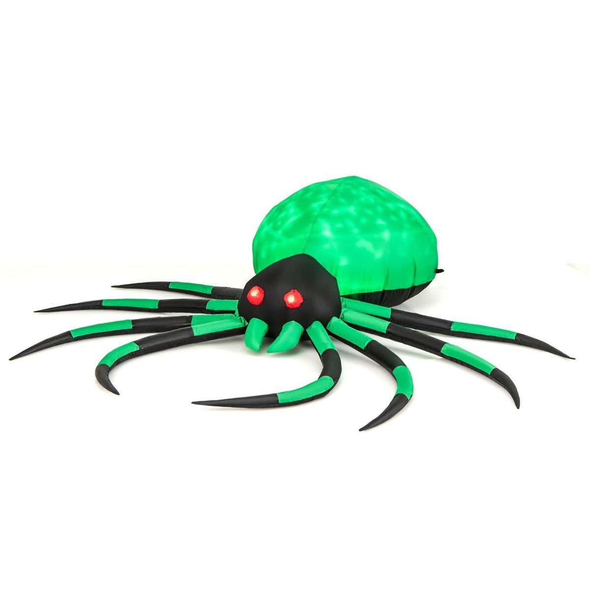 Inflatable Halloween Spider, Rotating LED Lights, 200cm