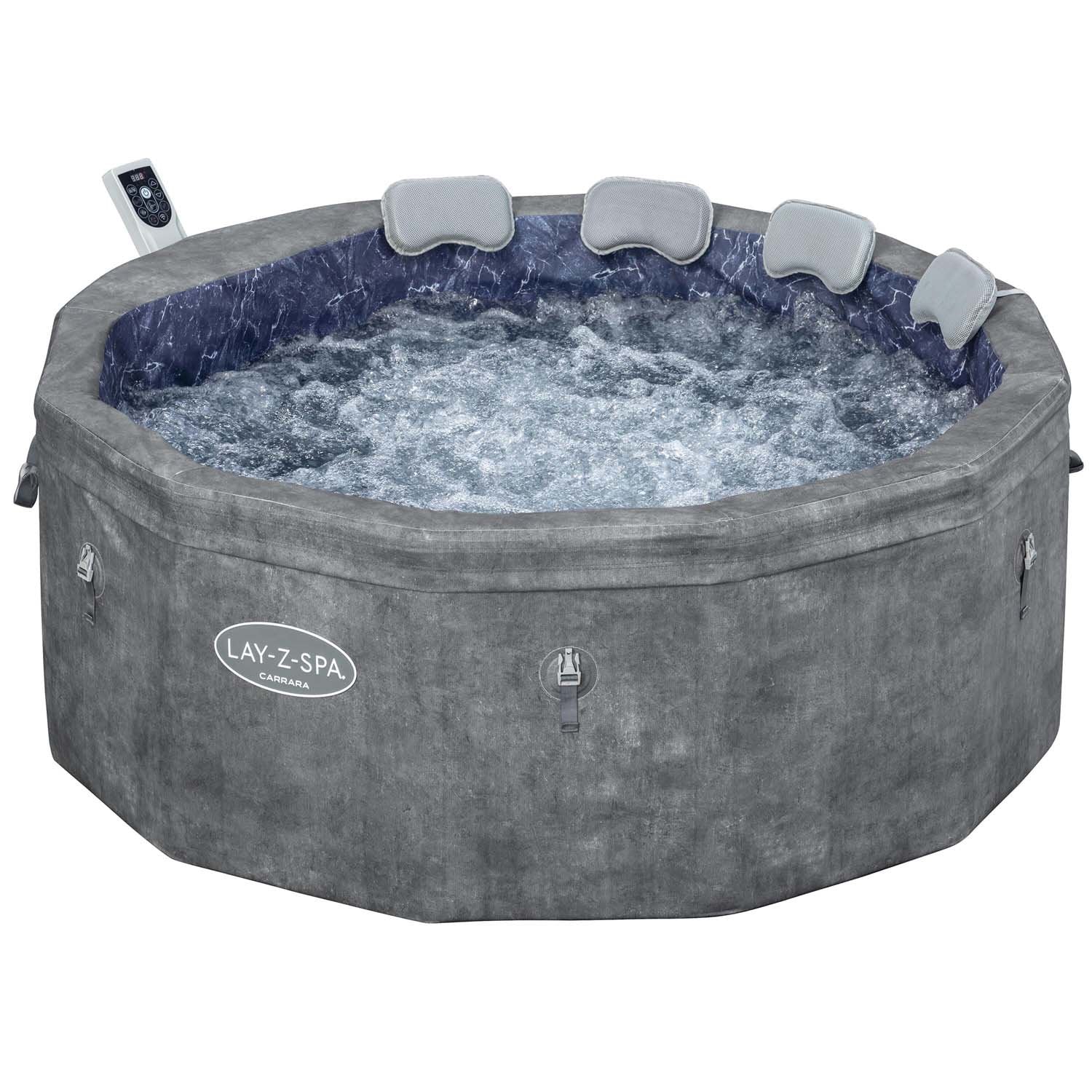 Inflatable Hot Tub, 6-Person, 140 Jets, Energy Efficient