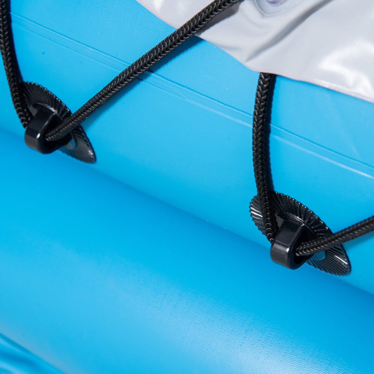 Inflatable Kayaks 2-Person Dinghy Canoe With Air Chamber Unisex Pvc Steel Blue Grey