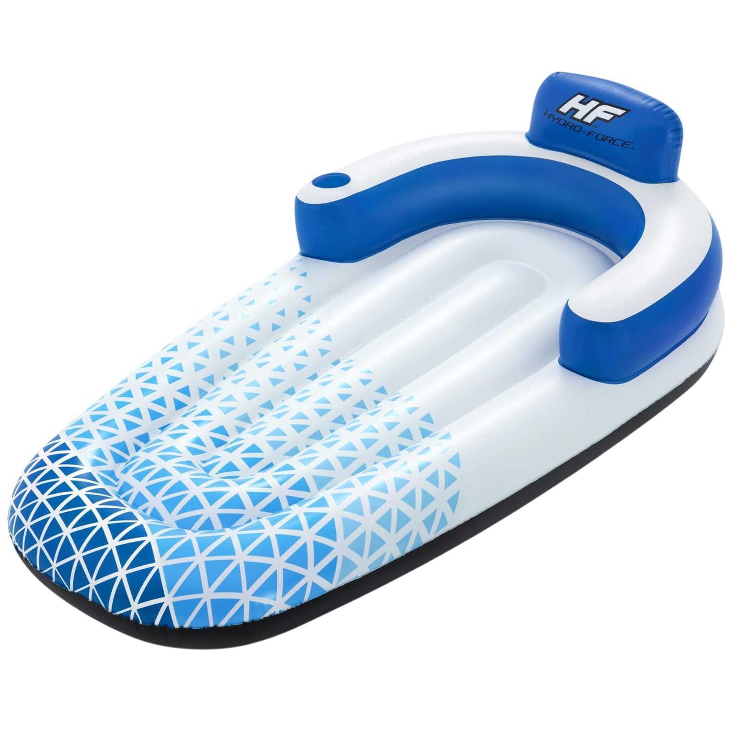 Inflatable Pool Lounge with Cup Holder, 1.91m x 1.07m