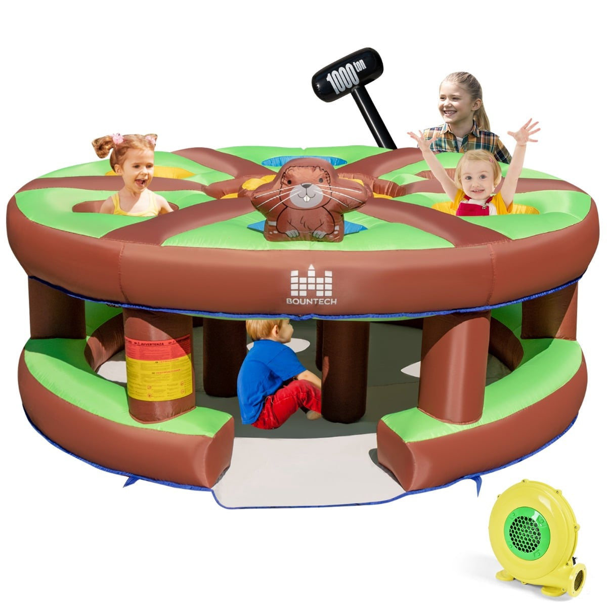 Inflatable Whack-a-Mole Game for Kids with Blower