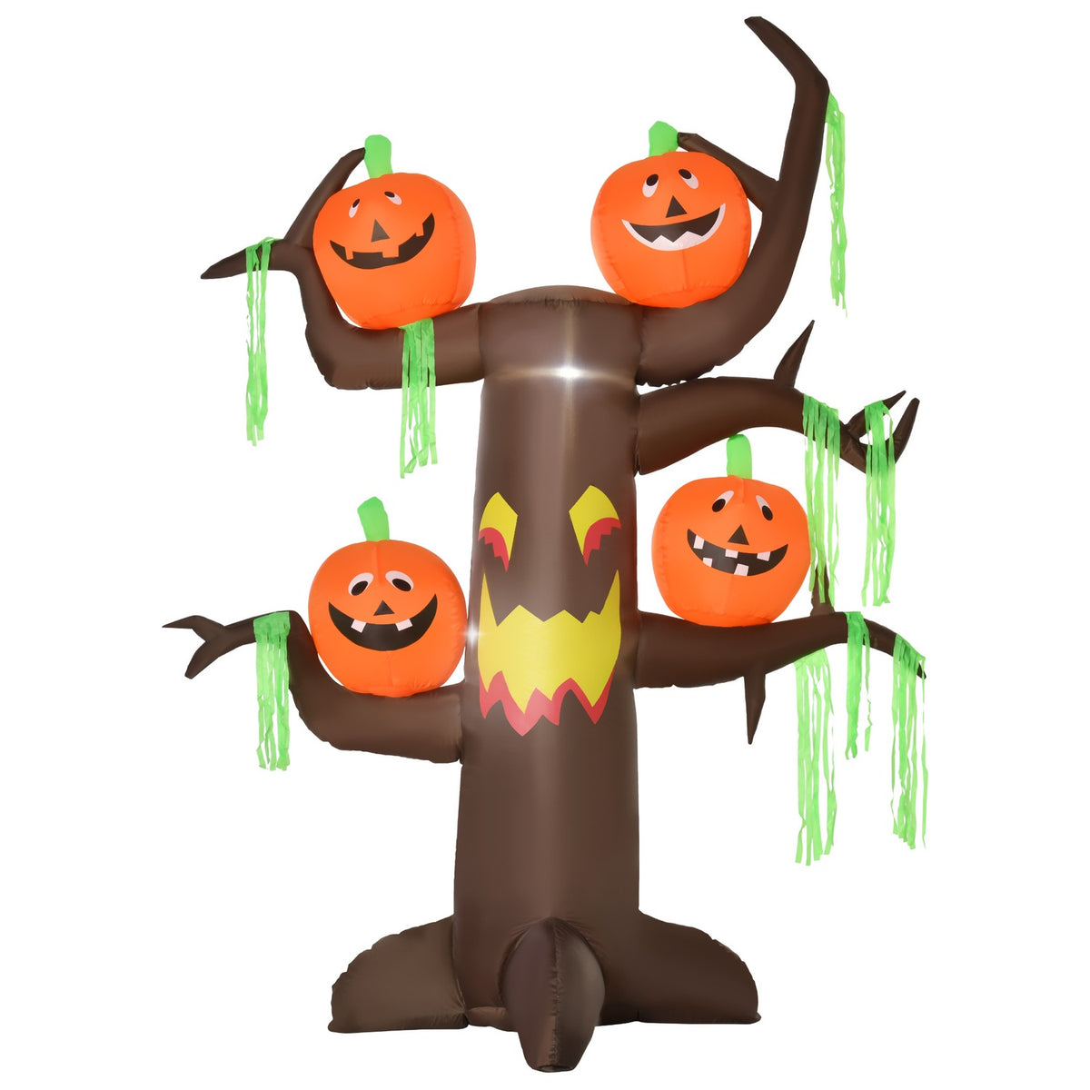 Inflatable haunted tree pumpkin Halloween decoration air figure with LED lighting, polyester, 180x80x240cm