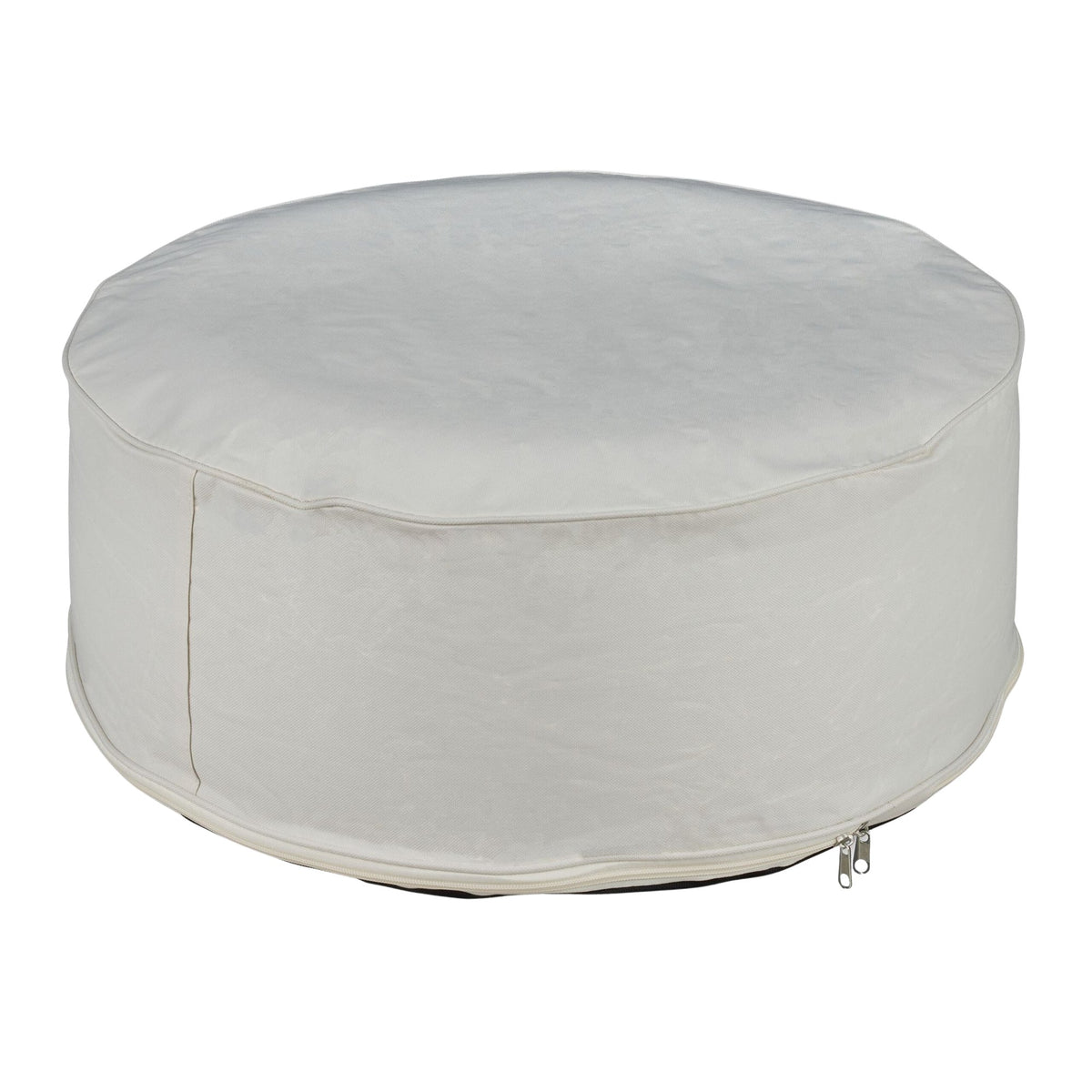 Inflatable stool in cream white
