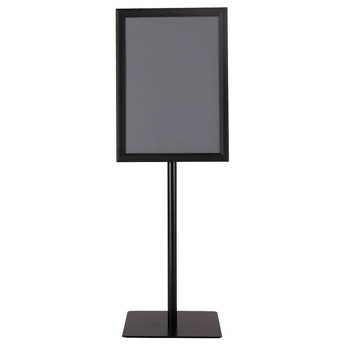 Information stand A3 height-adjustable removable poster stand silver/black 42 x 29.5 cm-black