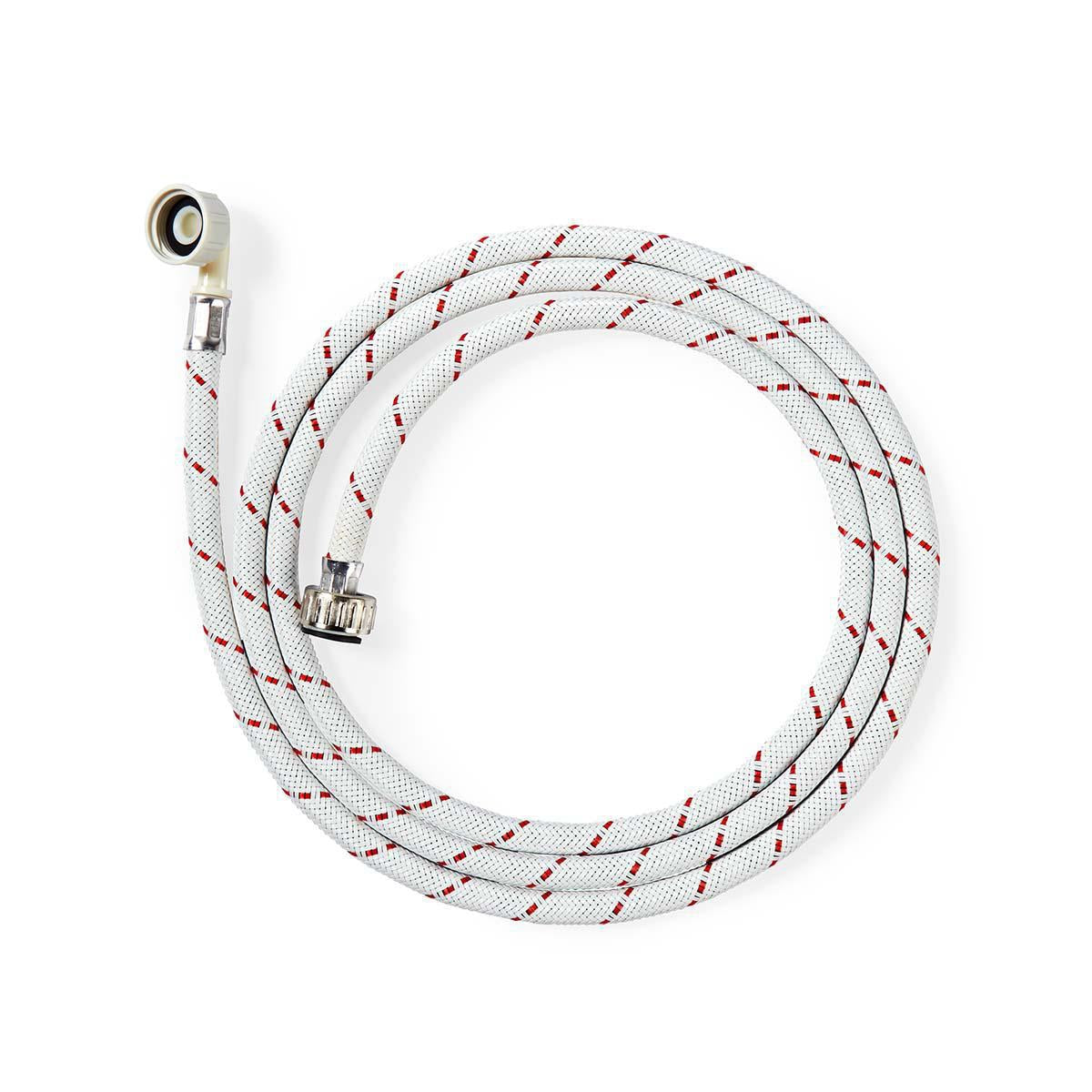 Inlet hose nylon | 3/4'' | 3/4'' | 10 Bar | 90 °C | 1.50 m | Usage: Dish / Washing machine | Nylon | Red-white