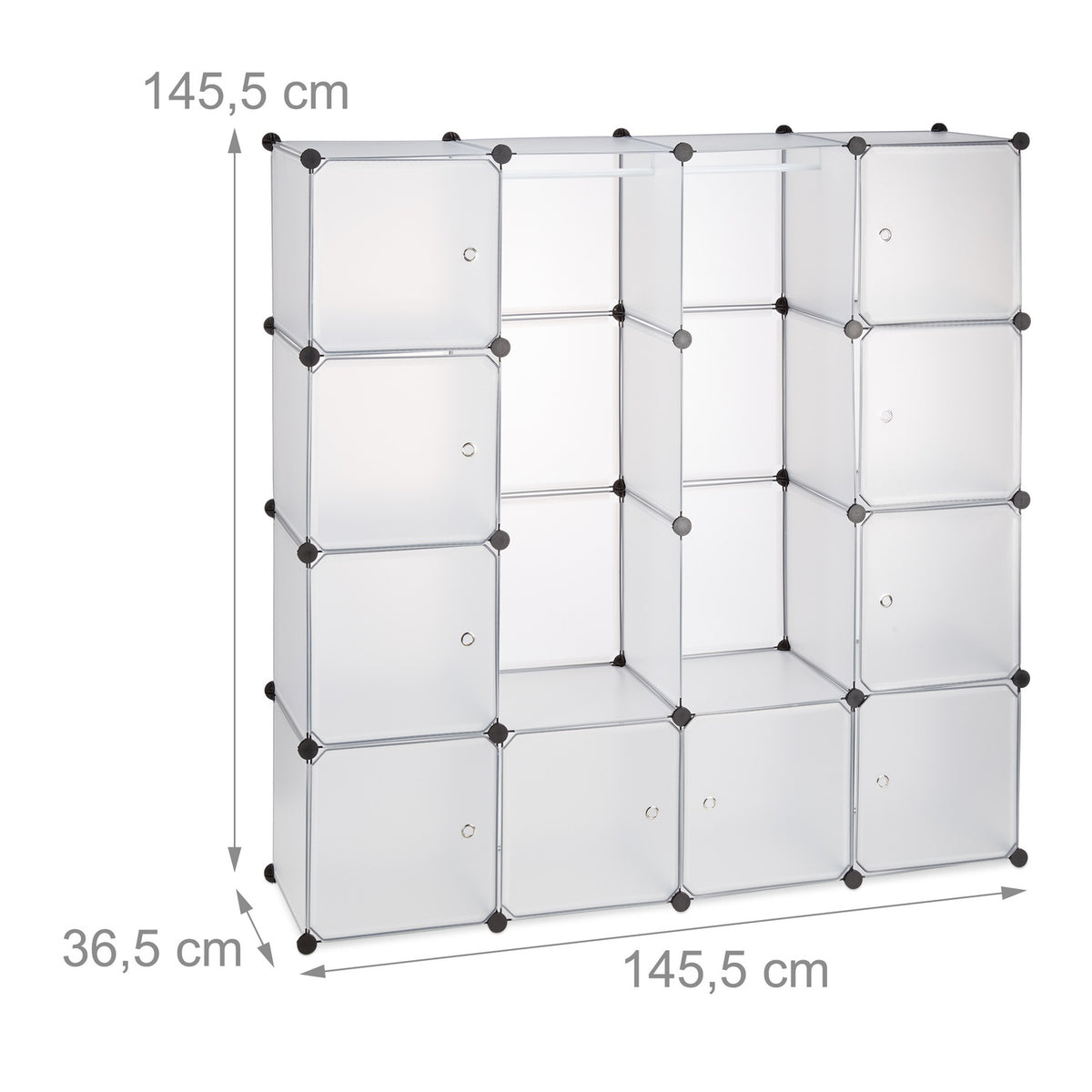 Insert system for wardrobe 12 compartments
