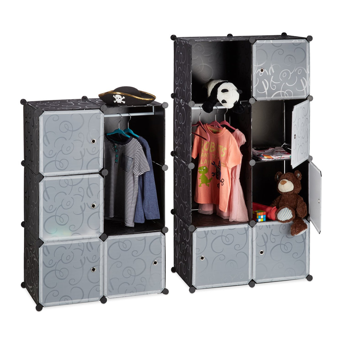 Insert system for wardrobe 12 compartments