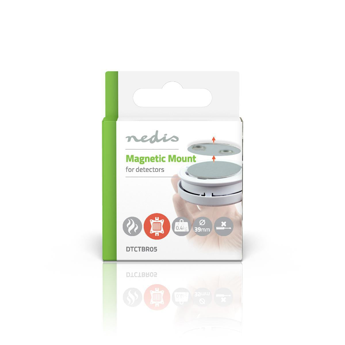 Installation of detector | Diameter: 39.4 mm | Magnetic | Tape | Silver