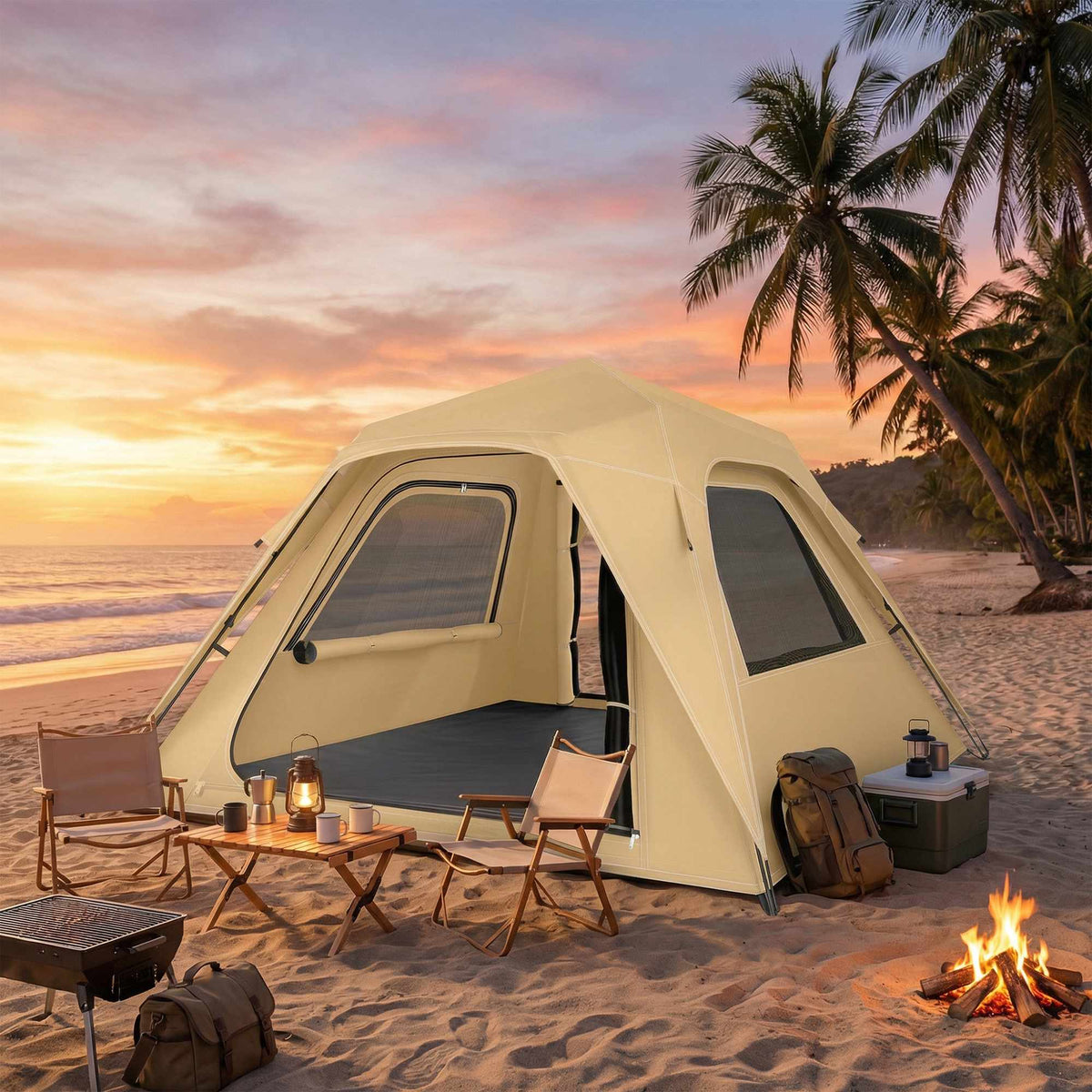 Instant Pop-Up Tent, Waterproof, 2-3 Person, 240x240x160 cm