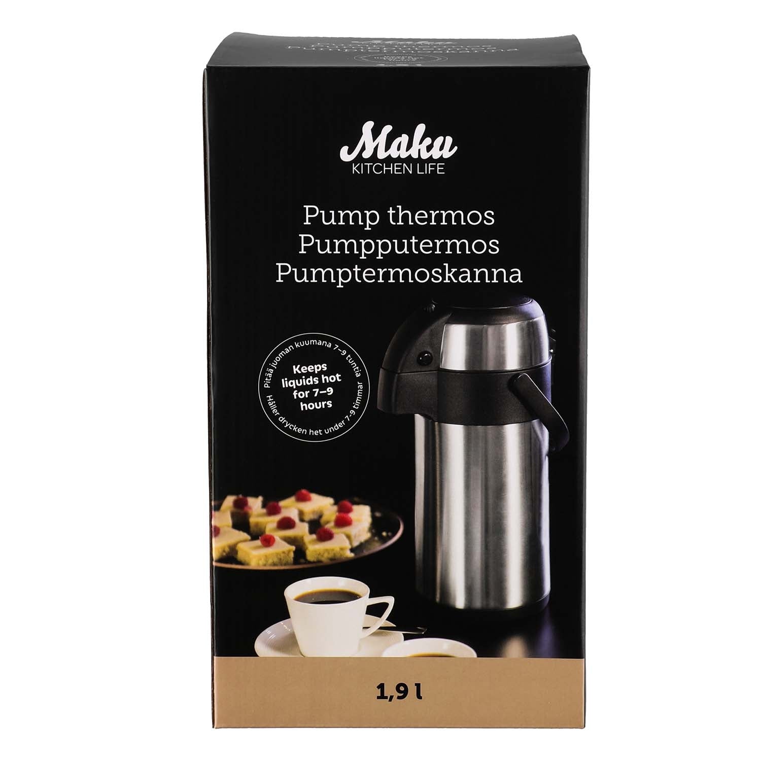 Insulated Thermos Bottle, 1.9L Capacity