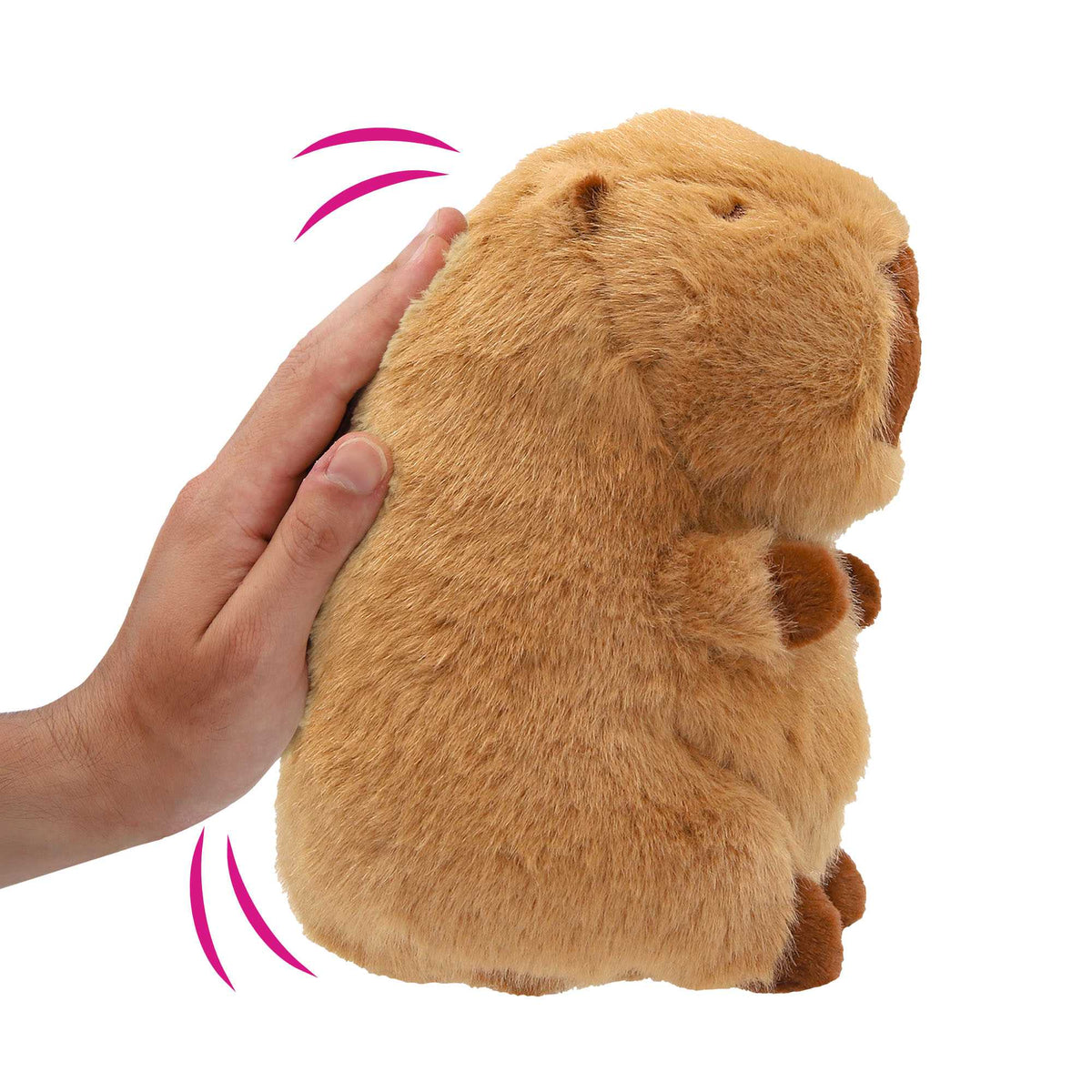 Interactive Capybara Plush Toy, 16 cm, Laughing & Bouncing
