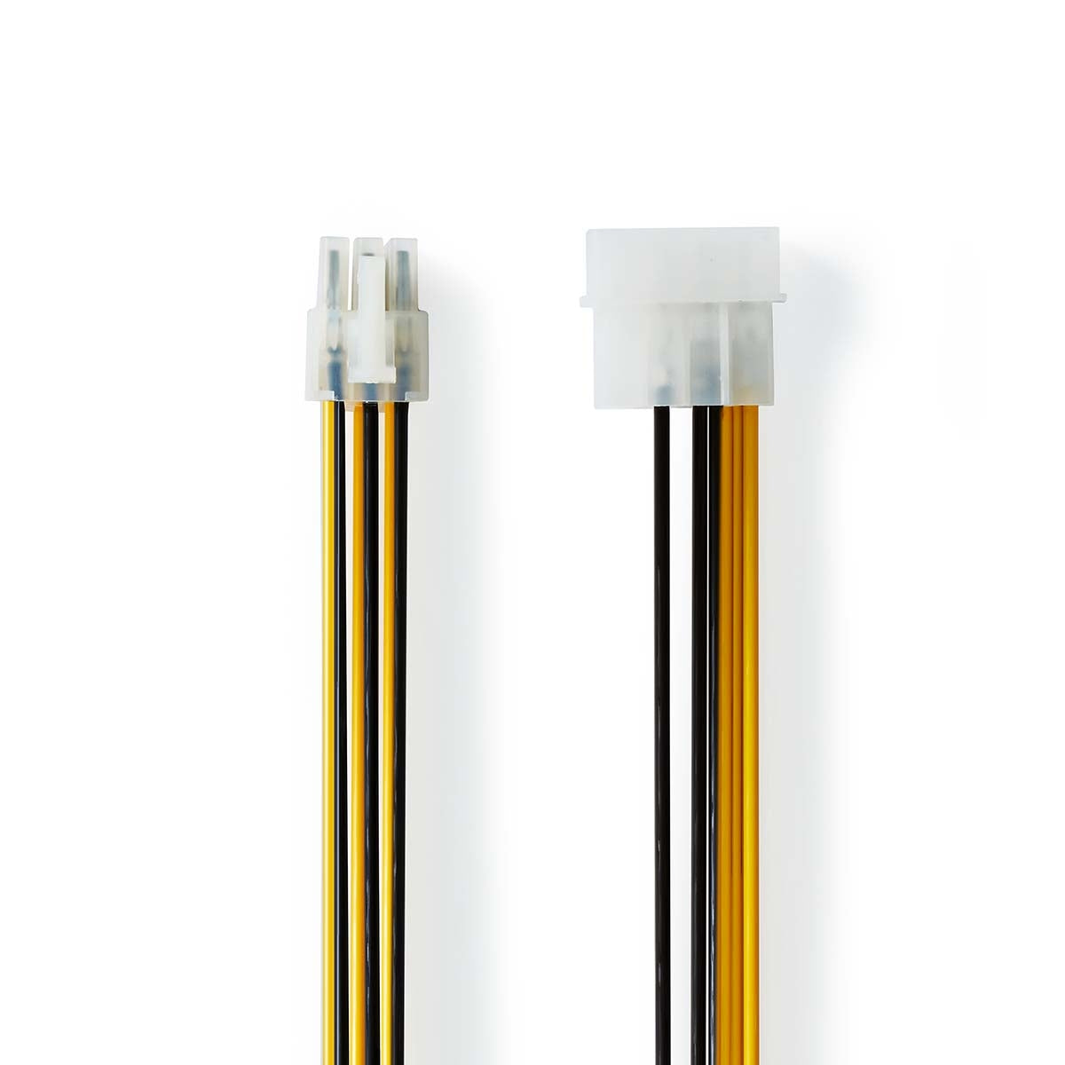 Internal Power Cable | Molex Male | PCI Express Male | Gold Plated | 0.20 m | Round | PVC | Yellow / Black | Envelope