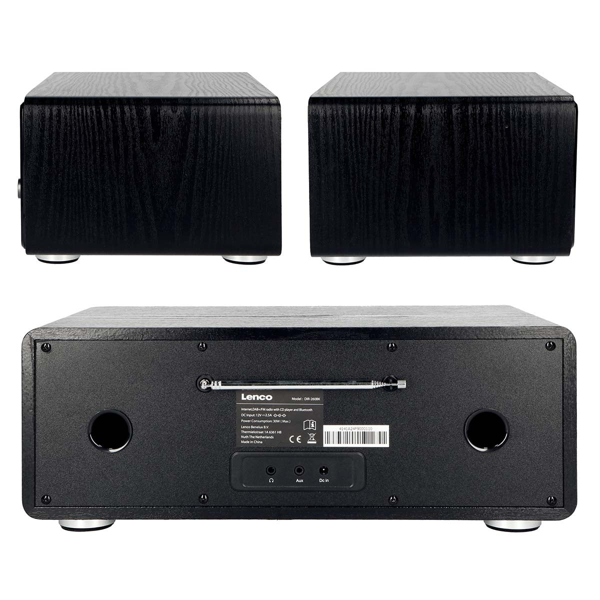 Internet / DAB+ / FM Radio with CD-player and Bluetooth® Black