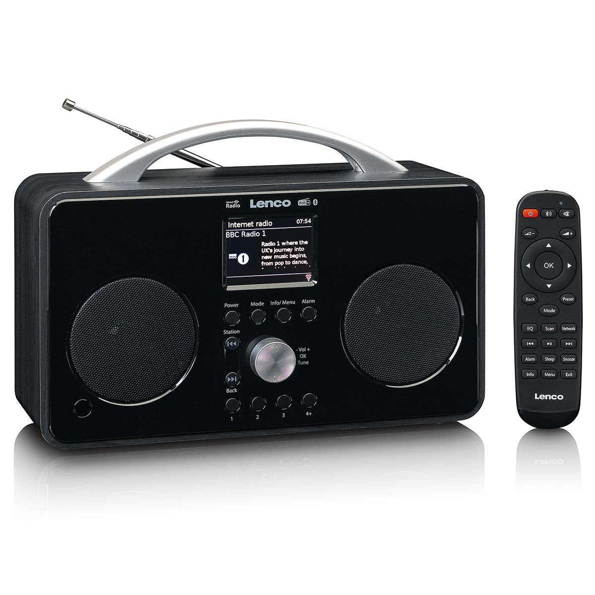 Internet DAB+/FM radio with Bluetooth Remote Control and rechargable battery