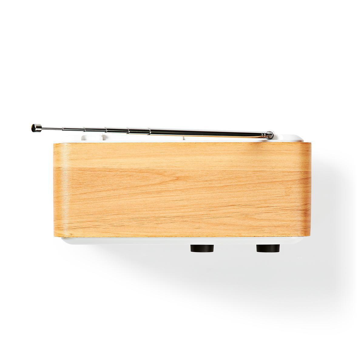 Internet Radio | Desktop design | Bluetooth® / Wi-Fi | DAB+ / FM / Internet | 2.4 " | Color screen | 7 W | Remote control | App controlled | Alarm clock | Sleep timer | Brown / White