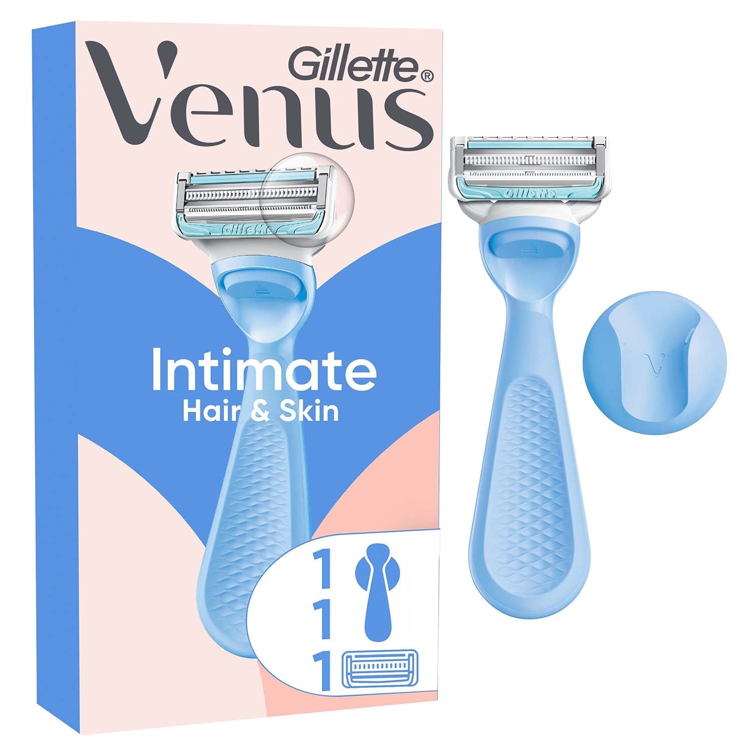 Intimate Razor with Blade for Sensitive Areas, Aloe-Infused