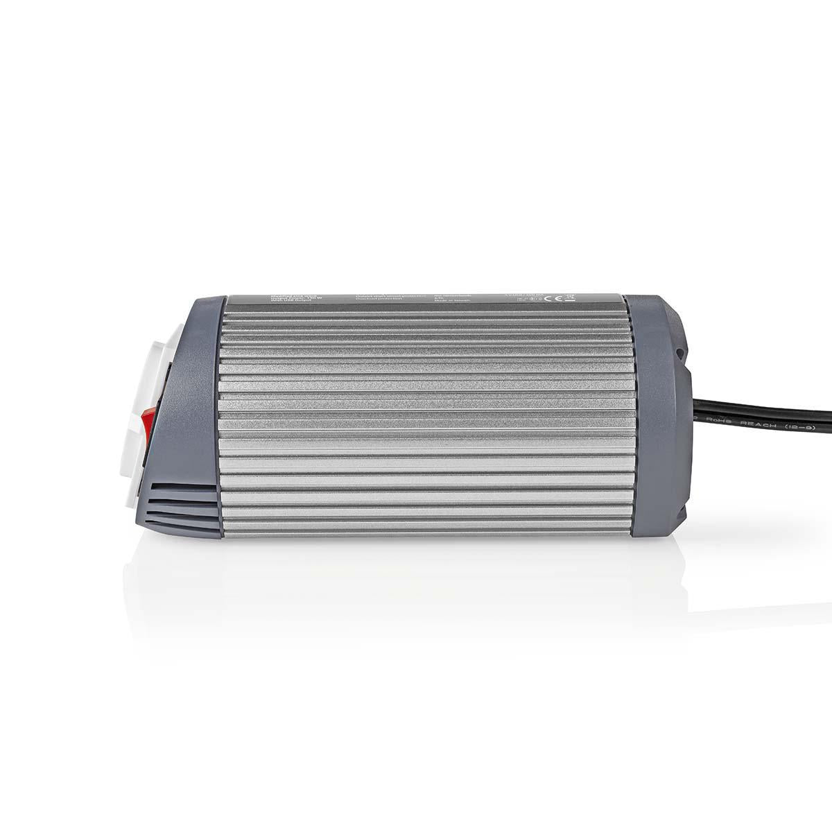 Inverter with modified sine wave | Input voltage: 12 V DC | Device output connection: 1 | 230 V AC 50 Hz | 150 W | Peak power: 300 W | Socket type: F (CEE 7/3) / USB | Cigarette Lighter Plug | Silver