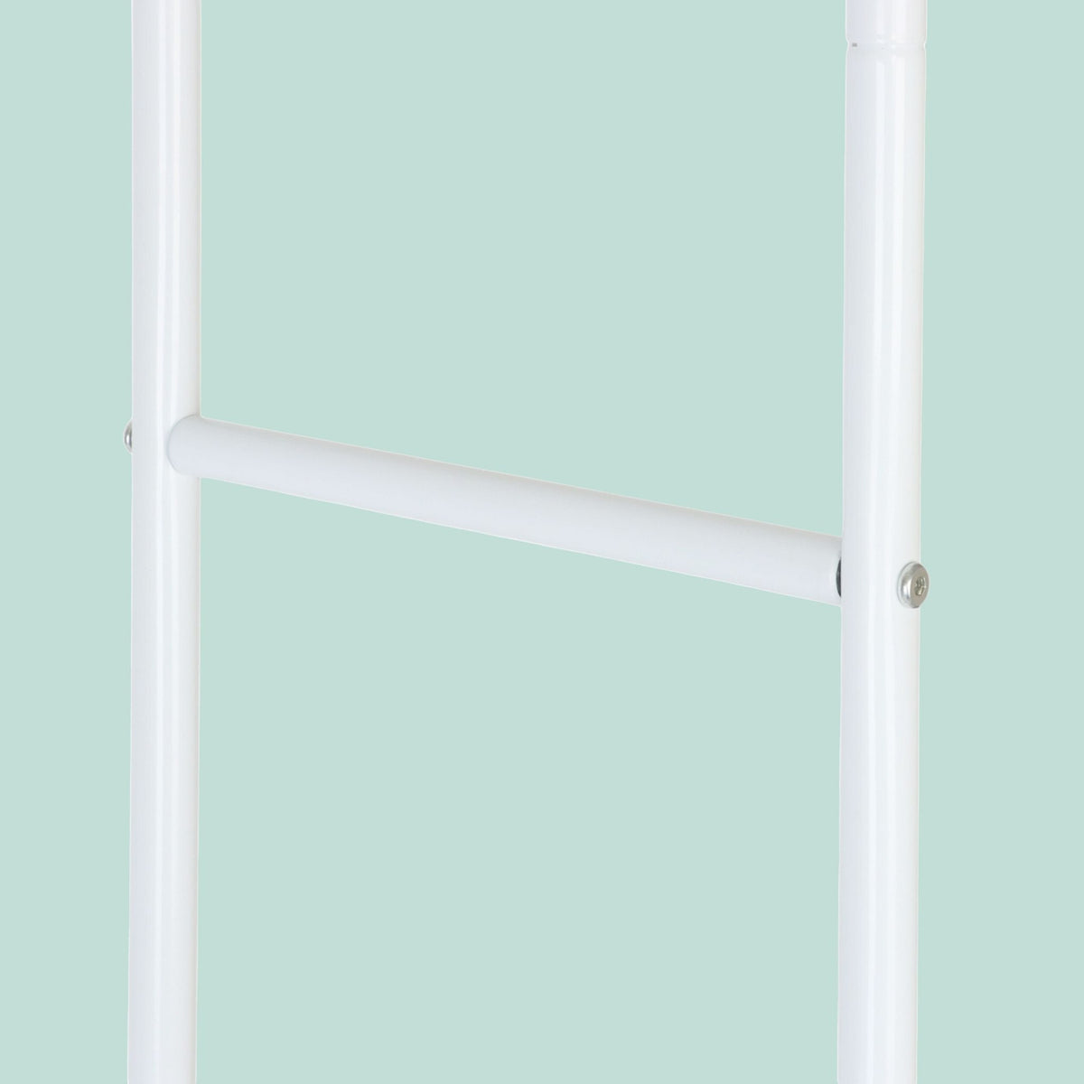 Iron Coat Rack with 2 Bars and Shelf