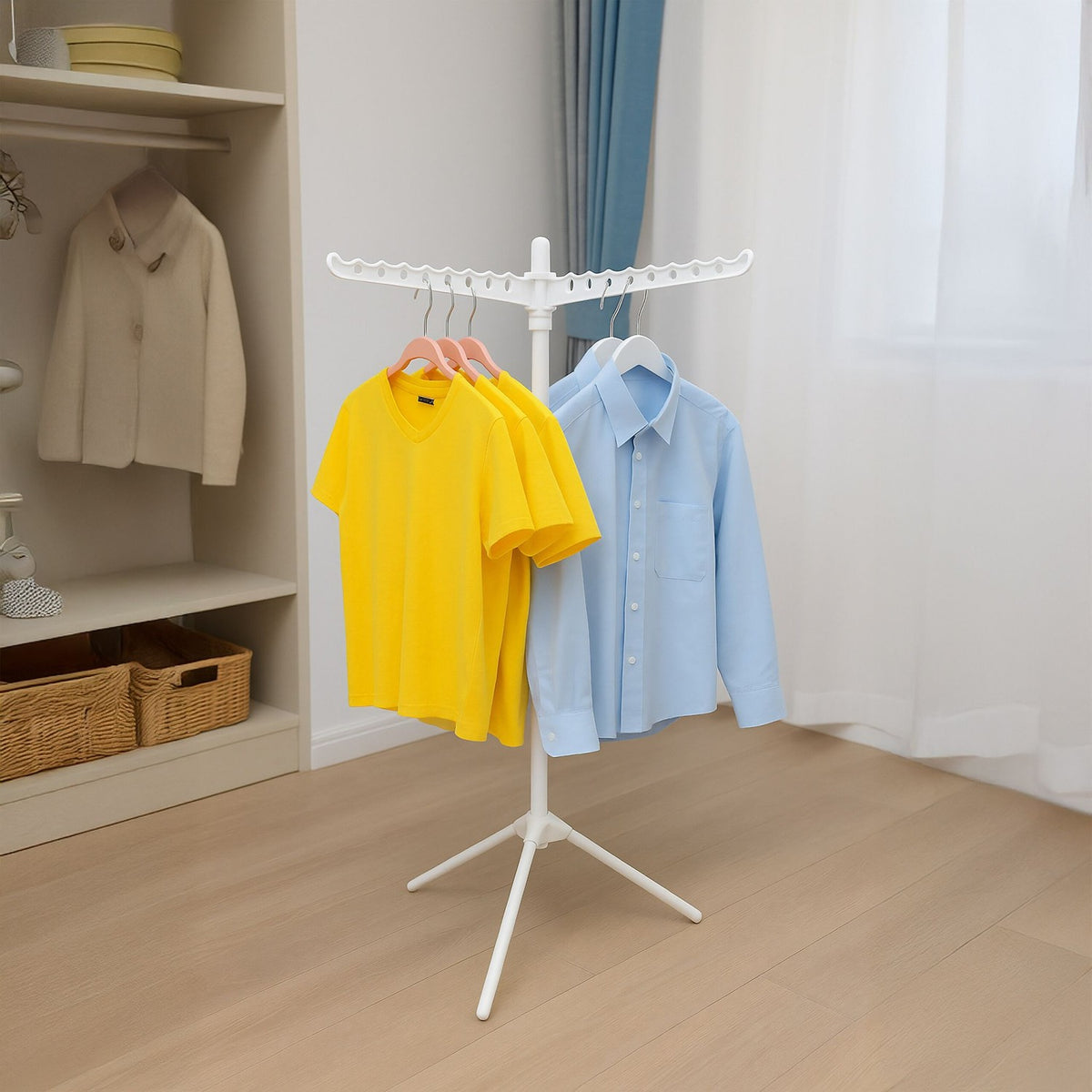 Ironing Rack for 27 Hangers – Foldable Drying Stand