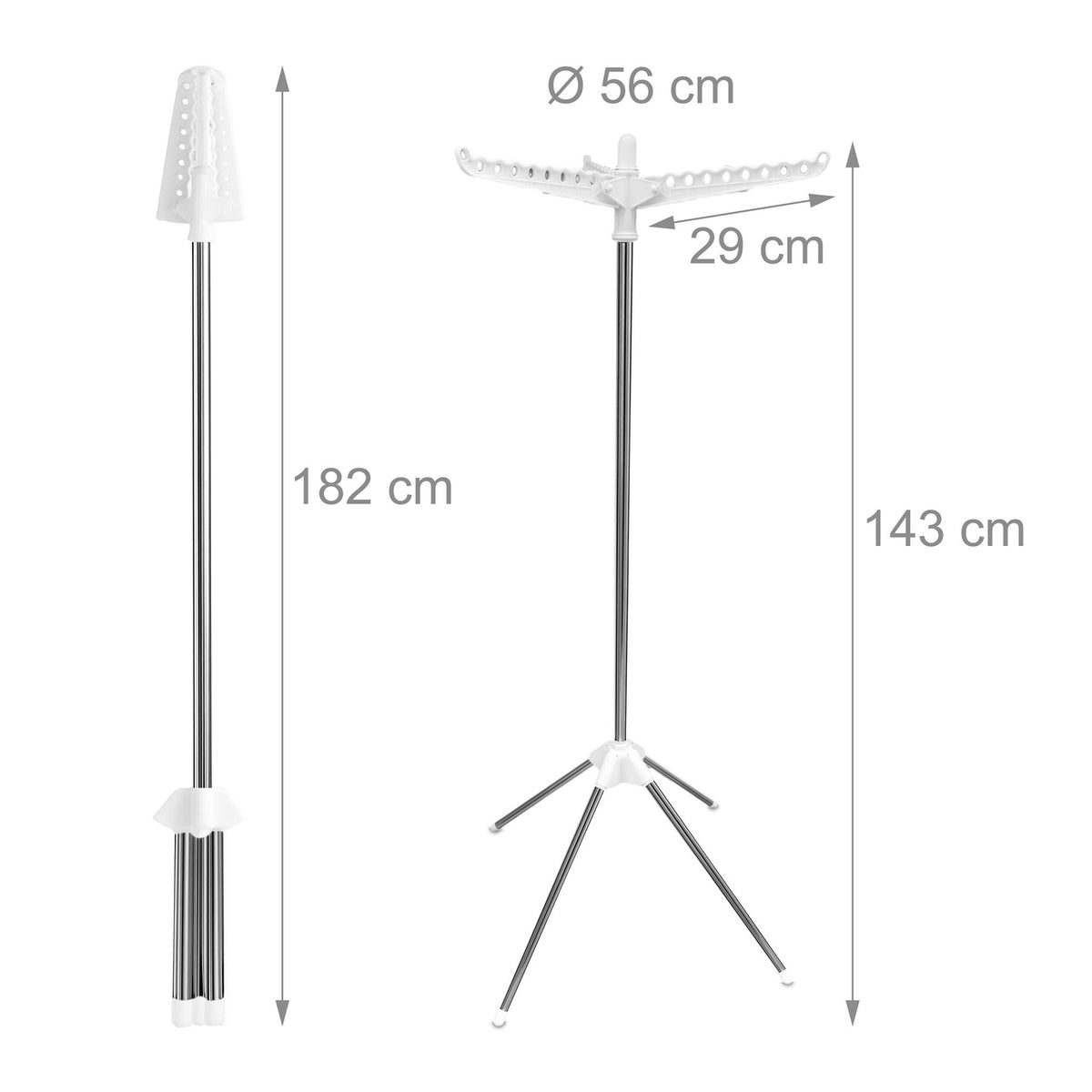 Ironing Rack for 27 Hangers – Foldable Drying Stand