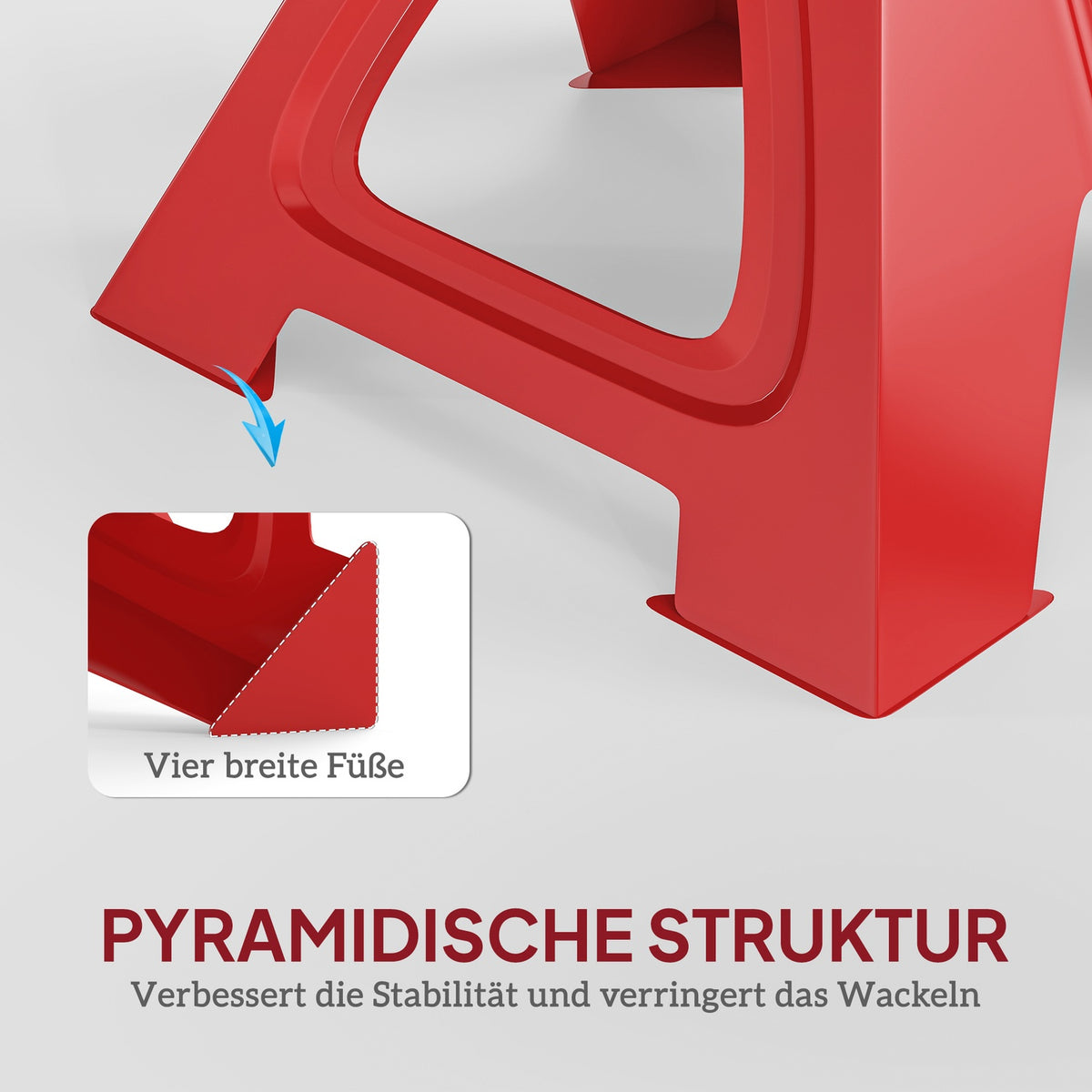 Jack stand 3 ton load capacity 2 pieces support stand including safety pin 10 levels height adjustable red