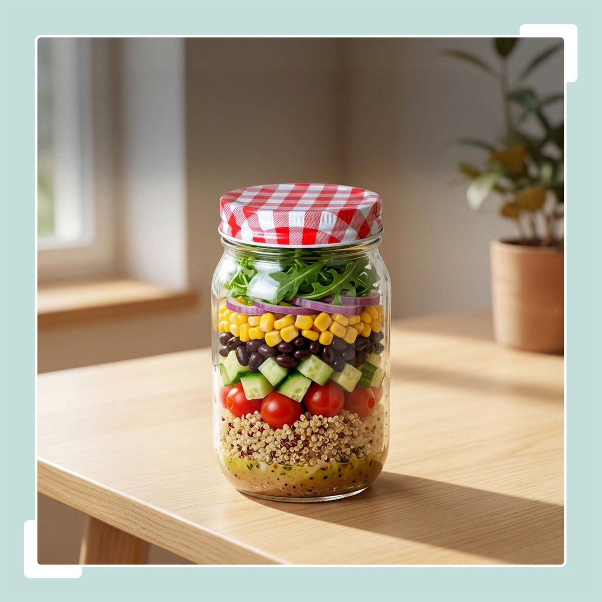 Jam Jars, 400 ml Glass Set With Airtight Twist-Off Lids