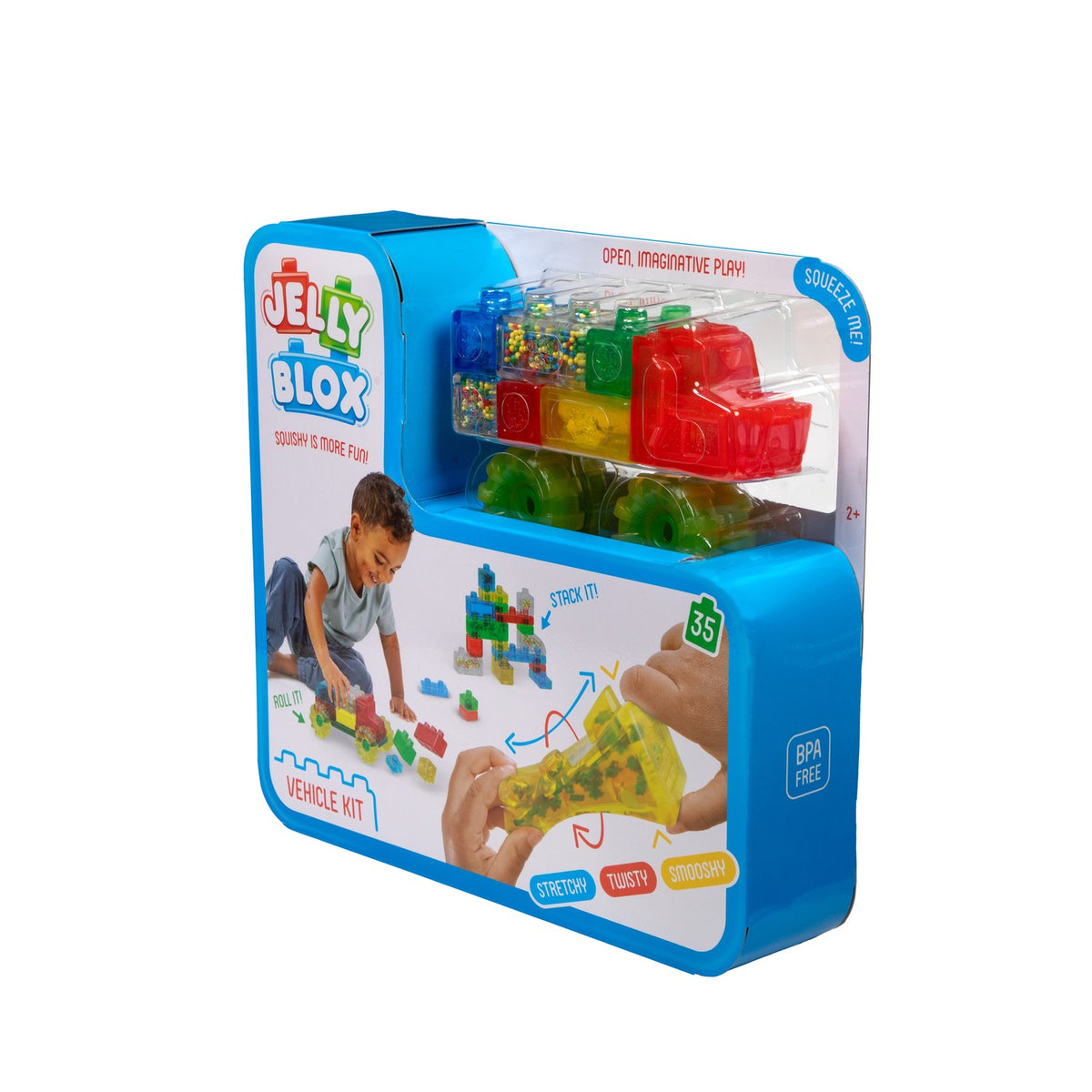 Jelly Blox Truck Kit, 35 Soft Sensory Pieces