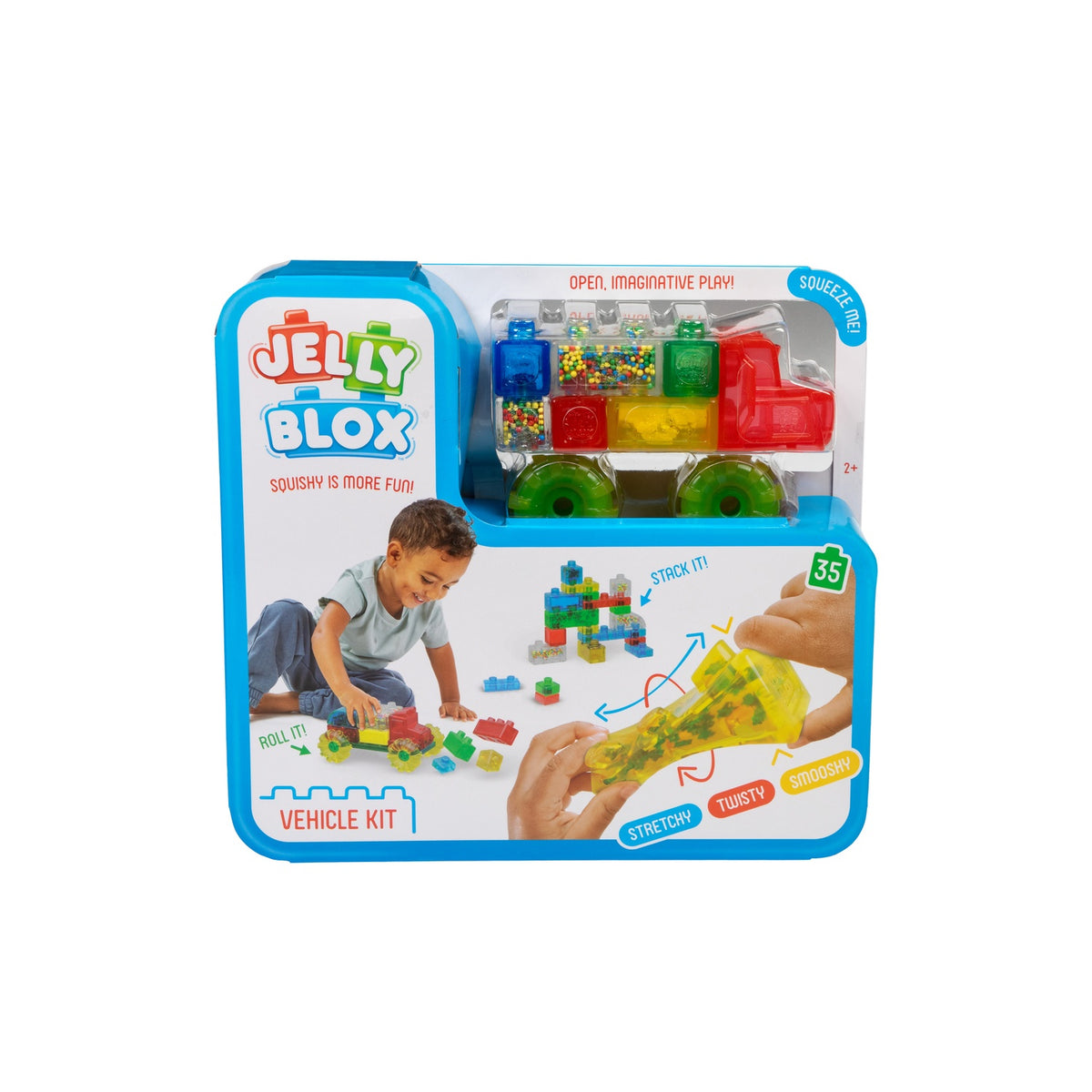 Jelly Blox Truck Kit, 35 Soft Sensory Pieces