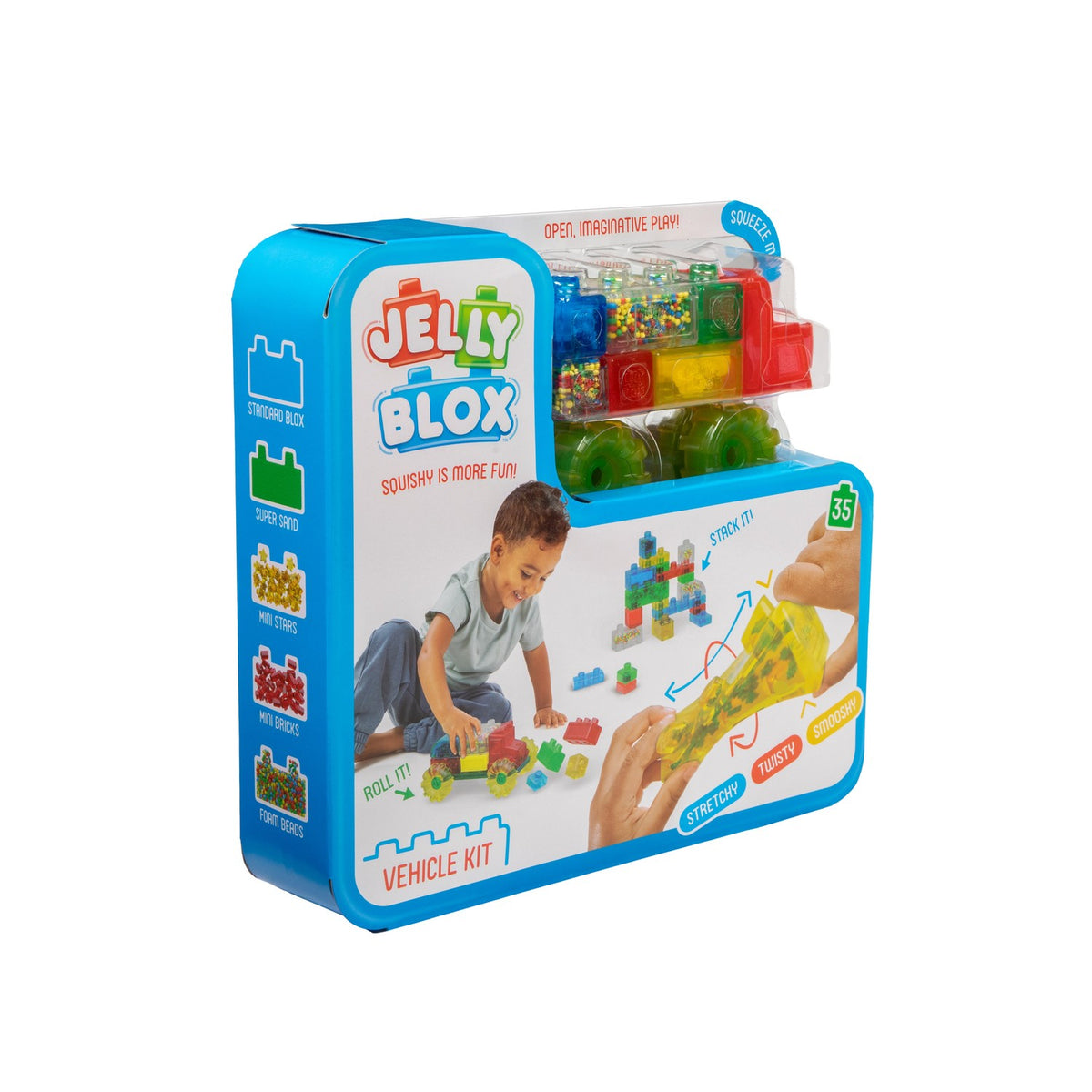 Jelly Blox Truck Kit, 35 Soft Sensory Pieces