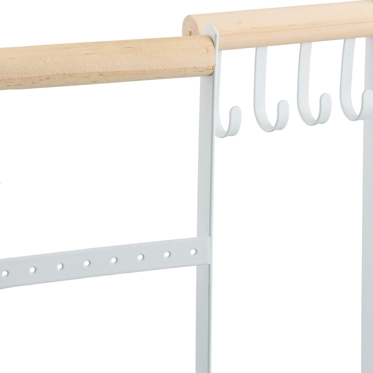 Jewelery holder in wood and iron