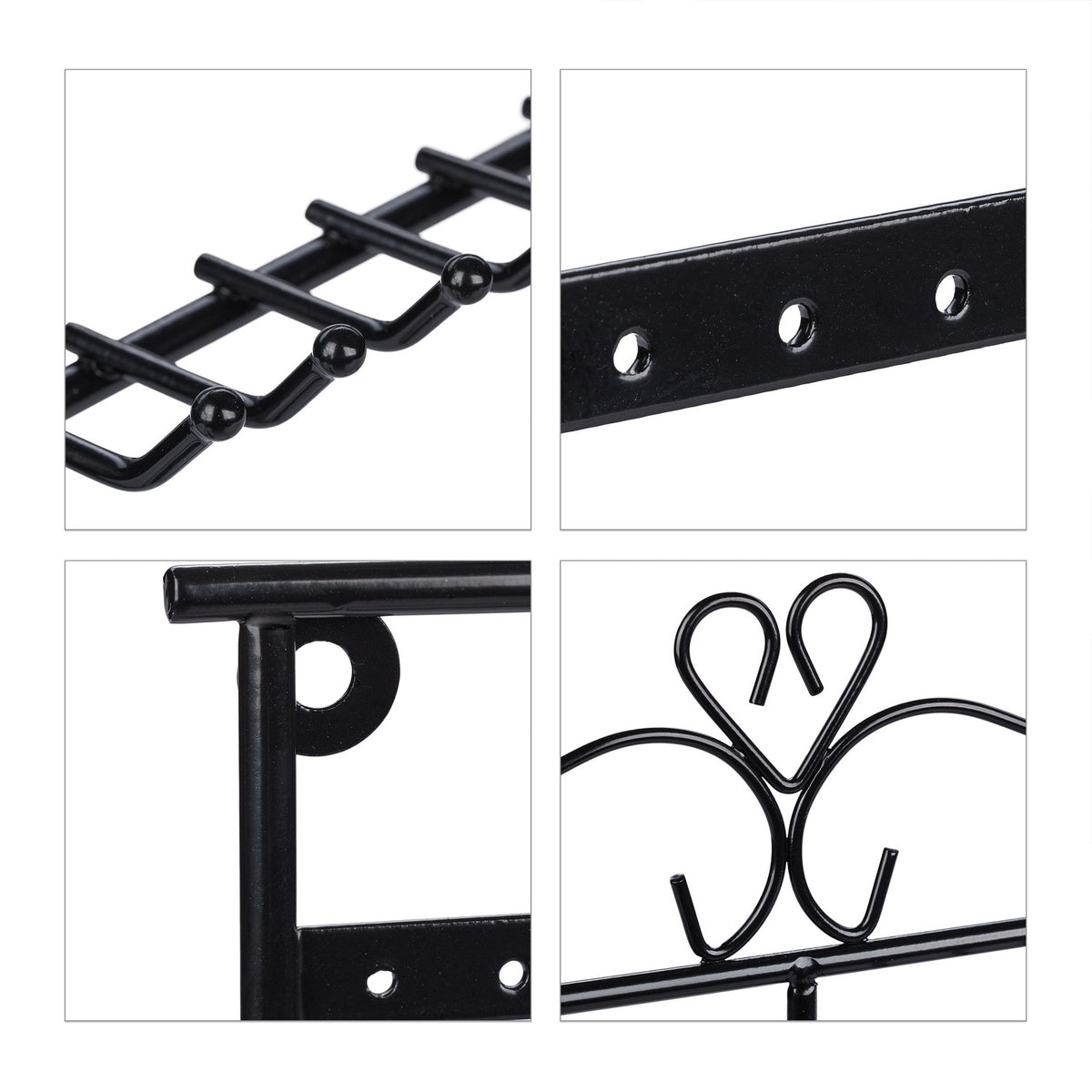 Jewelry holder for necklaces and earrings