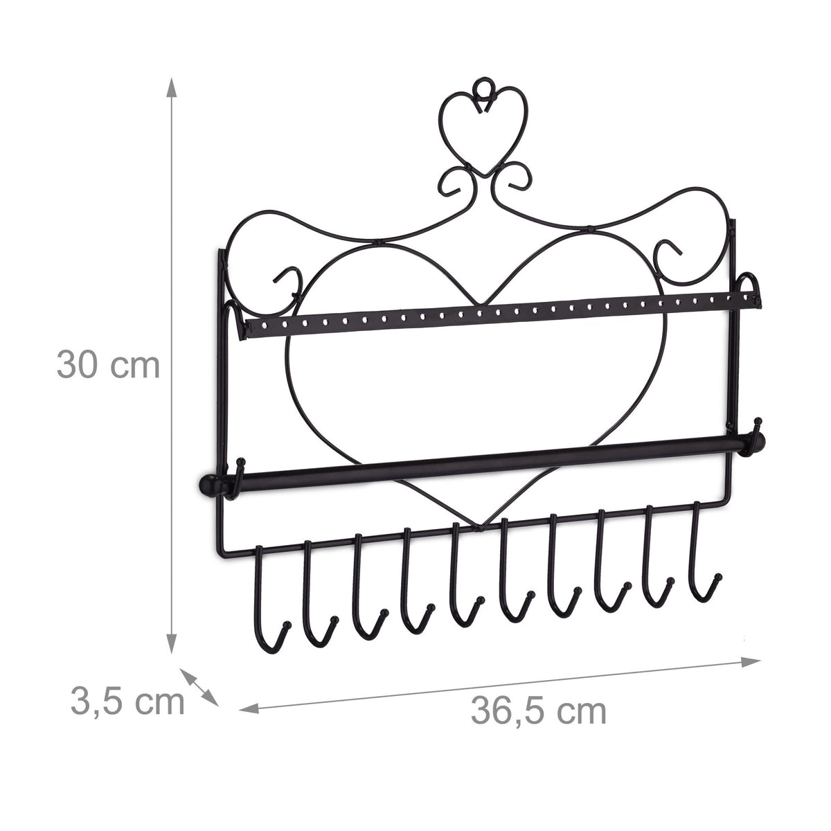 Jewelry holder wall