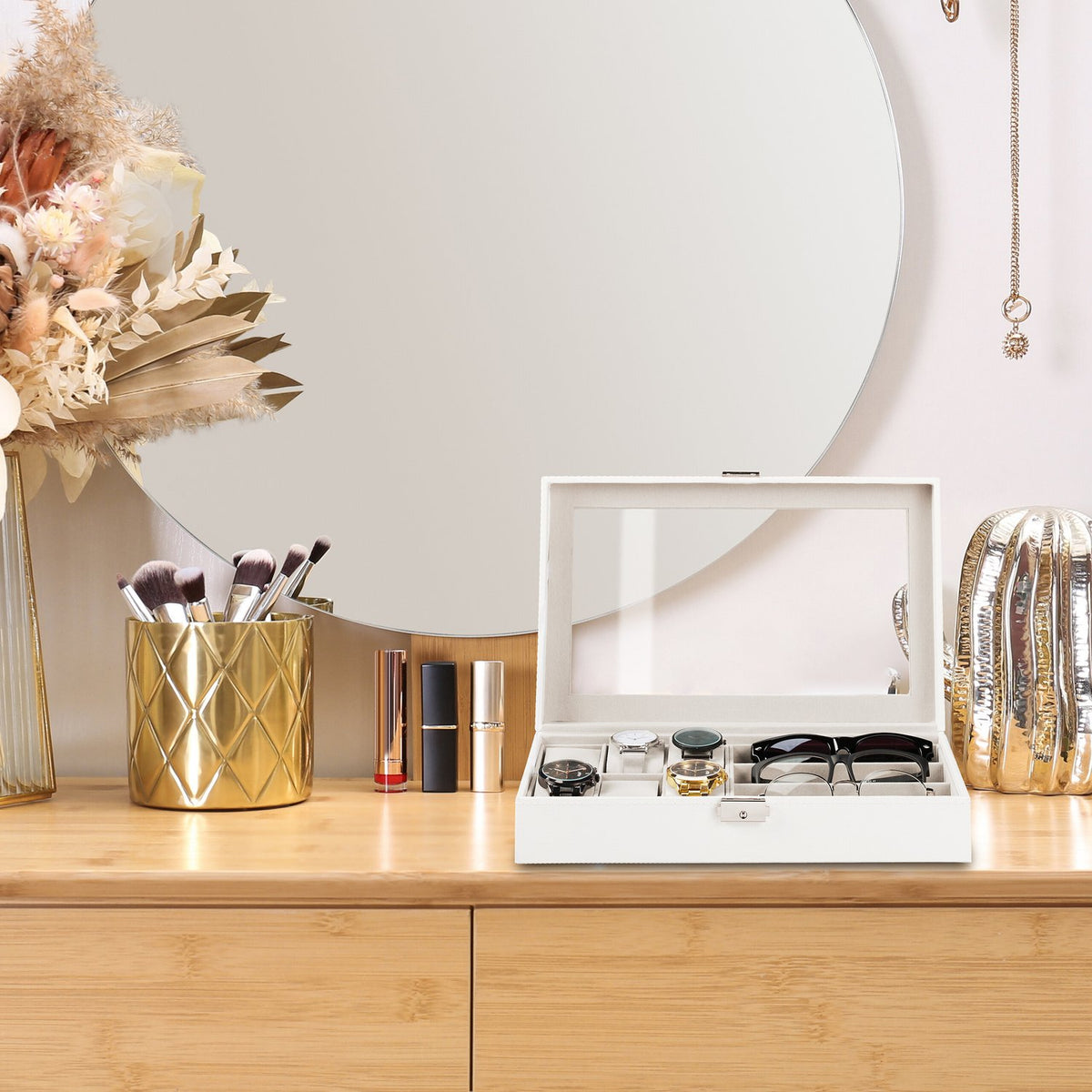 Jewelry storage for watches &amp; glasses