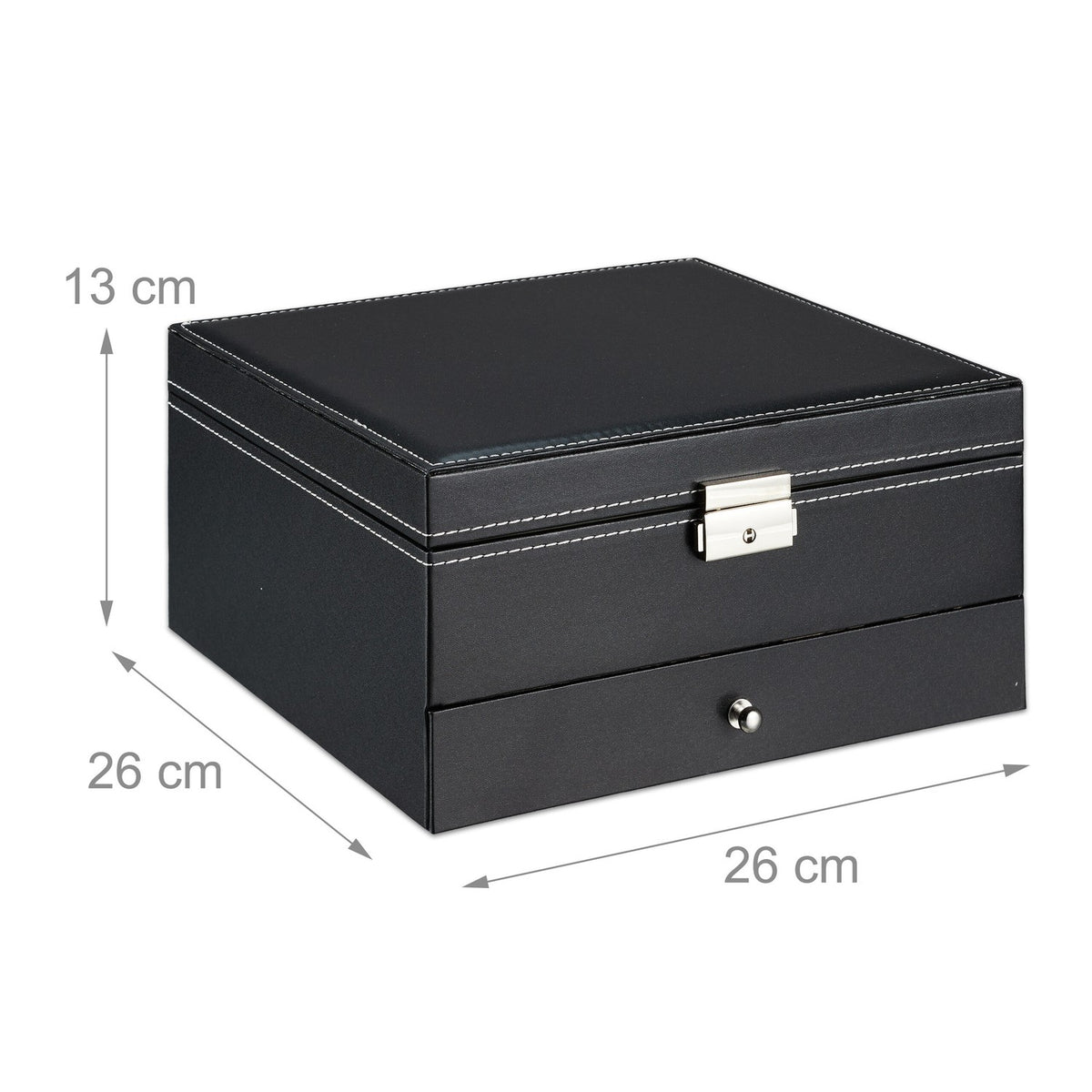 Jewelry storage with 3 levels